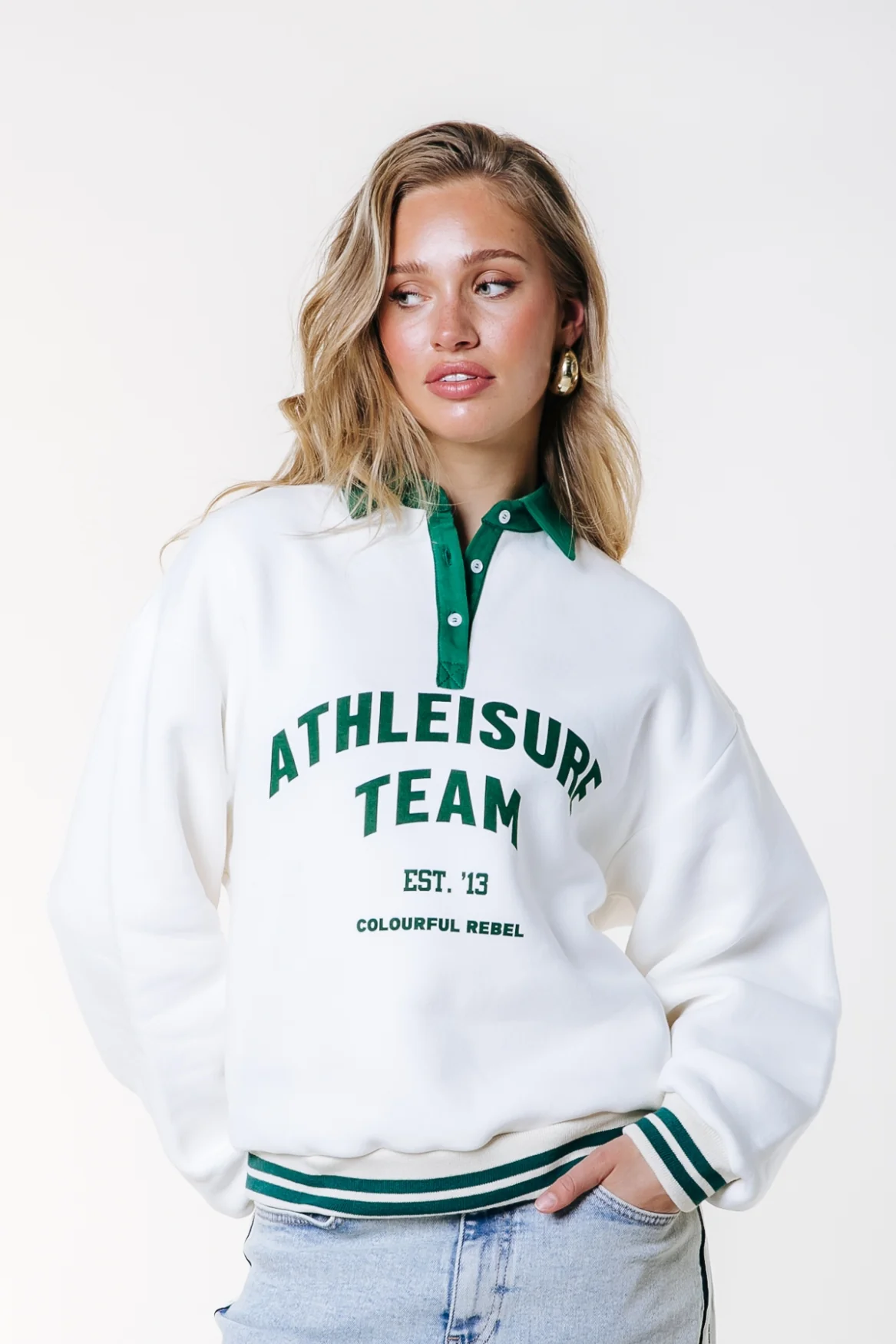 Polo Athletic Team Sweat | Off white