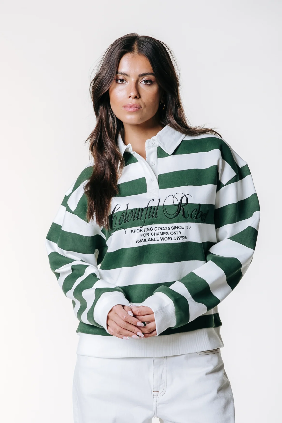 Polo Striped Sweat | Mint - Image 2