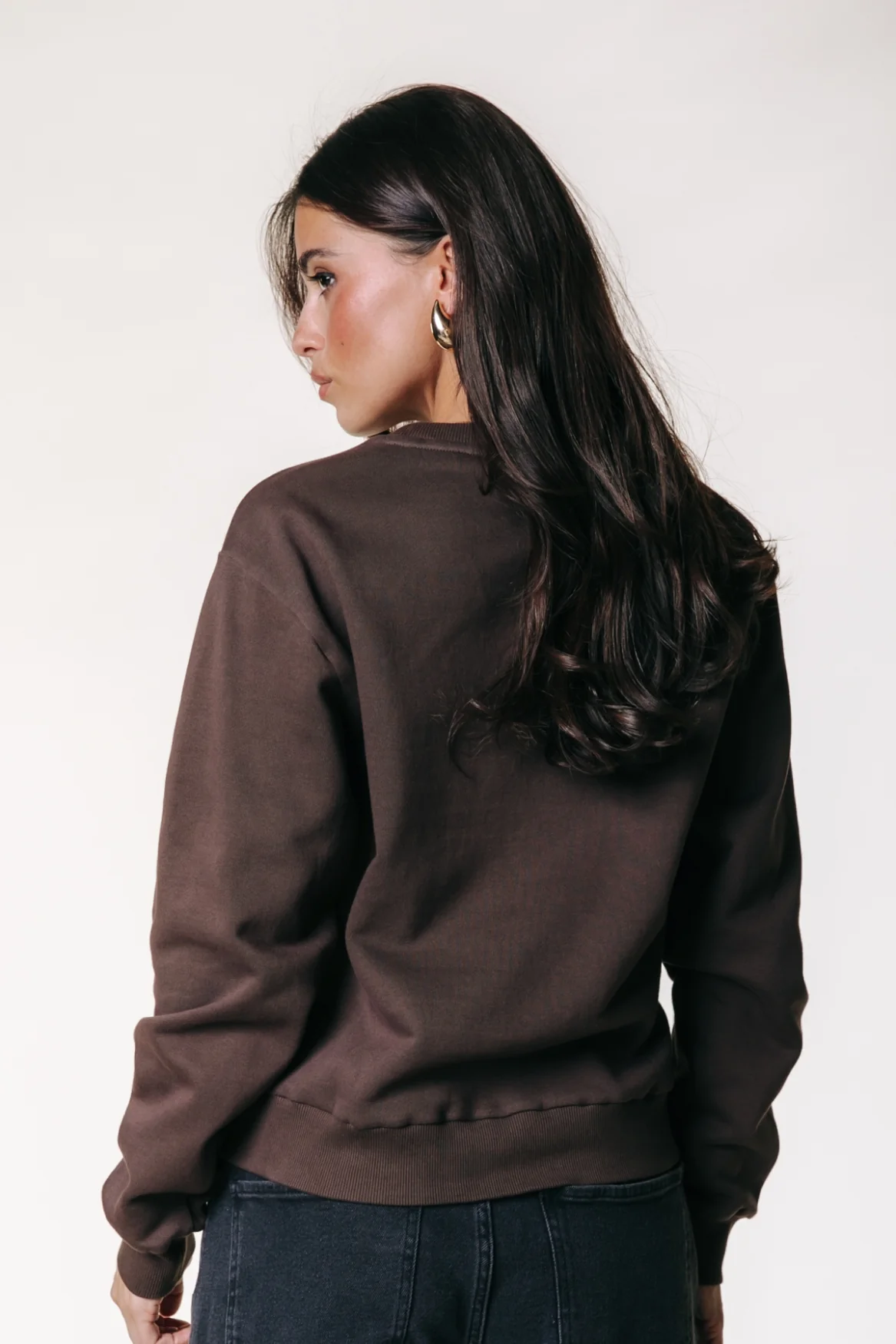 Puff Logo Relaxed Sweat | Chocolate Brown - Image 3