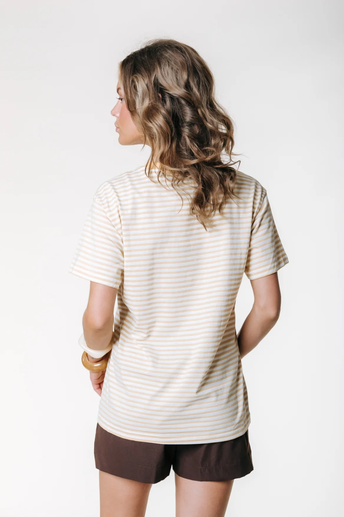 Puff Logo Stripe T-shirt | Soft yellow - Image 2