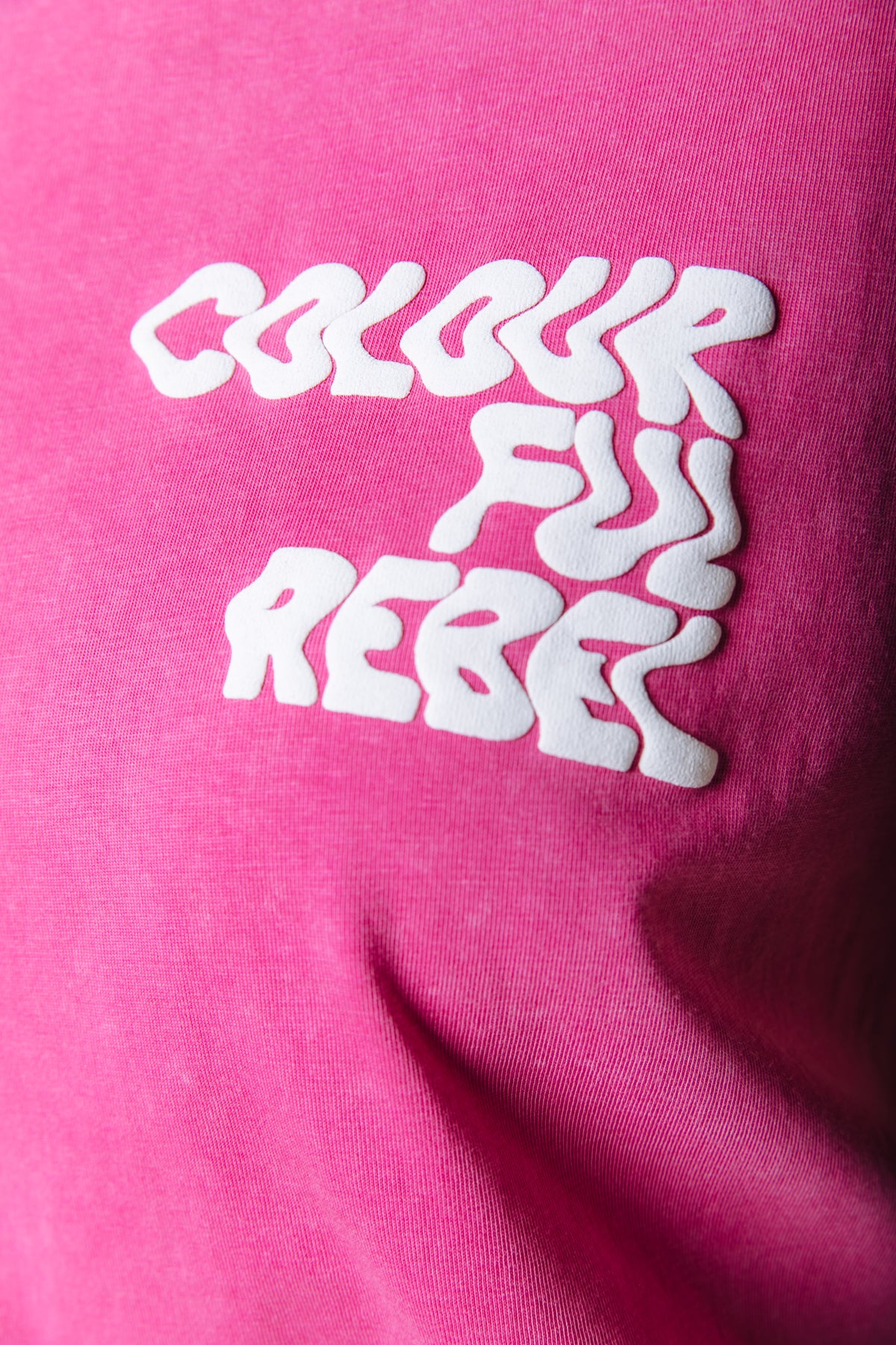 Puff Logo Washed T-shirt | Dark fuchsia - Image 2
