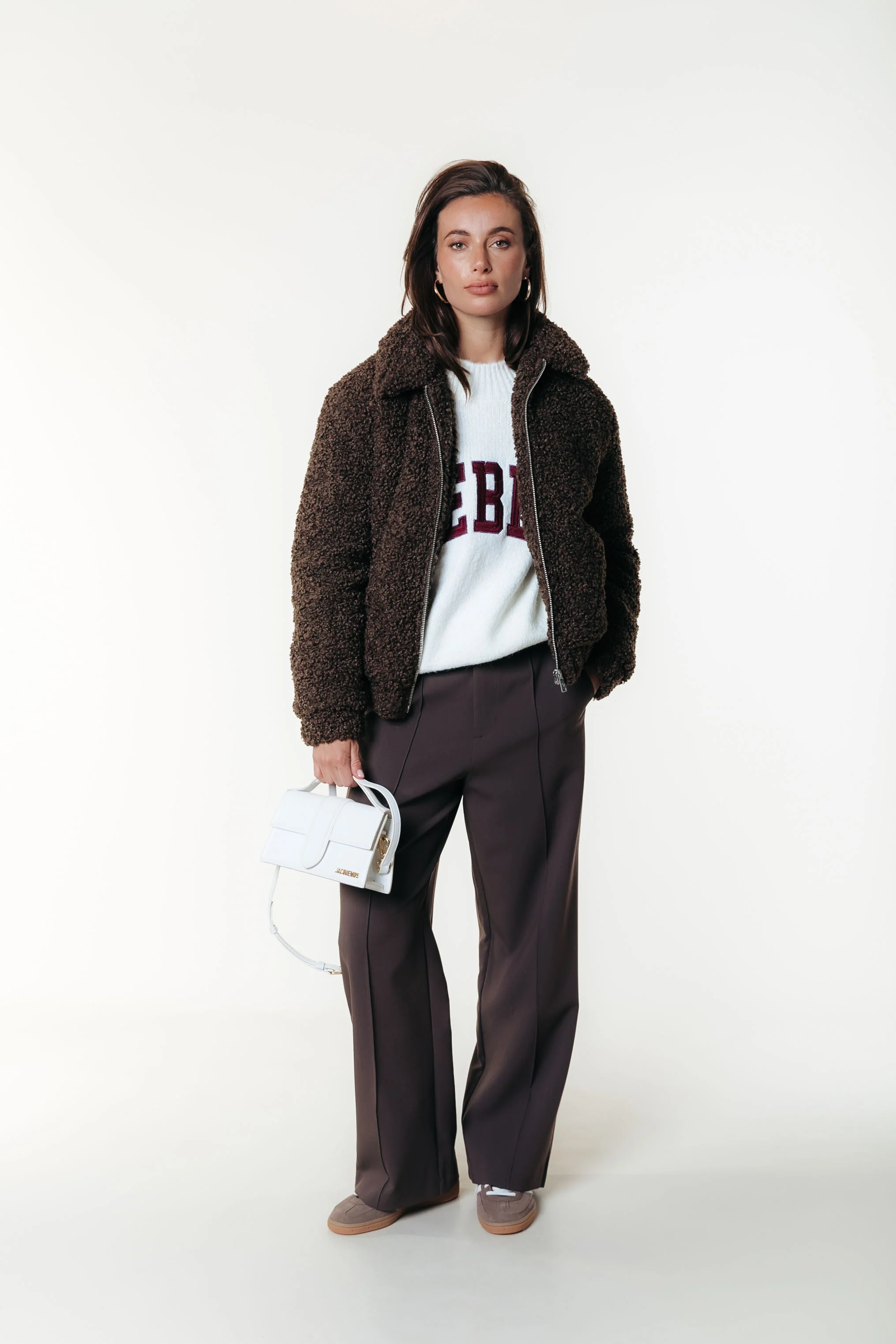Rebel Crewneck Knitted Sweater | Off white - Image 3
