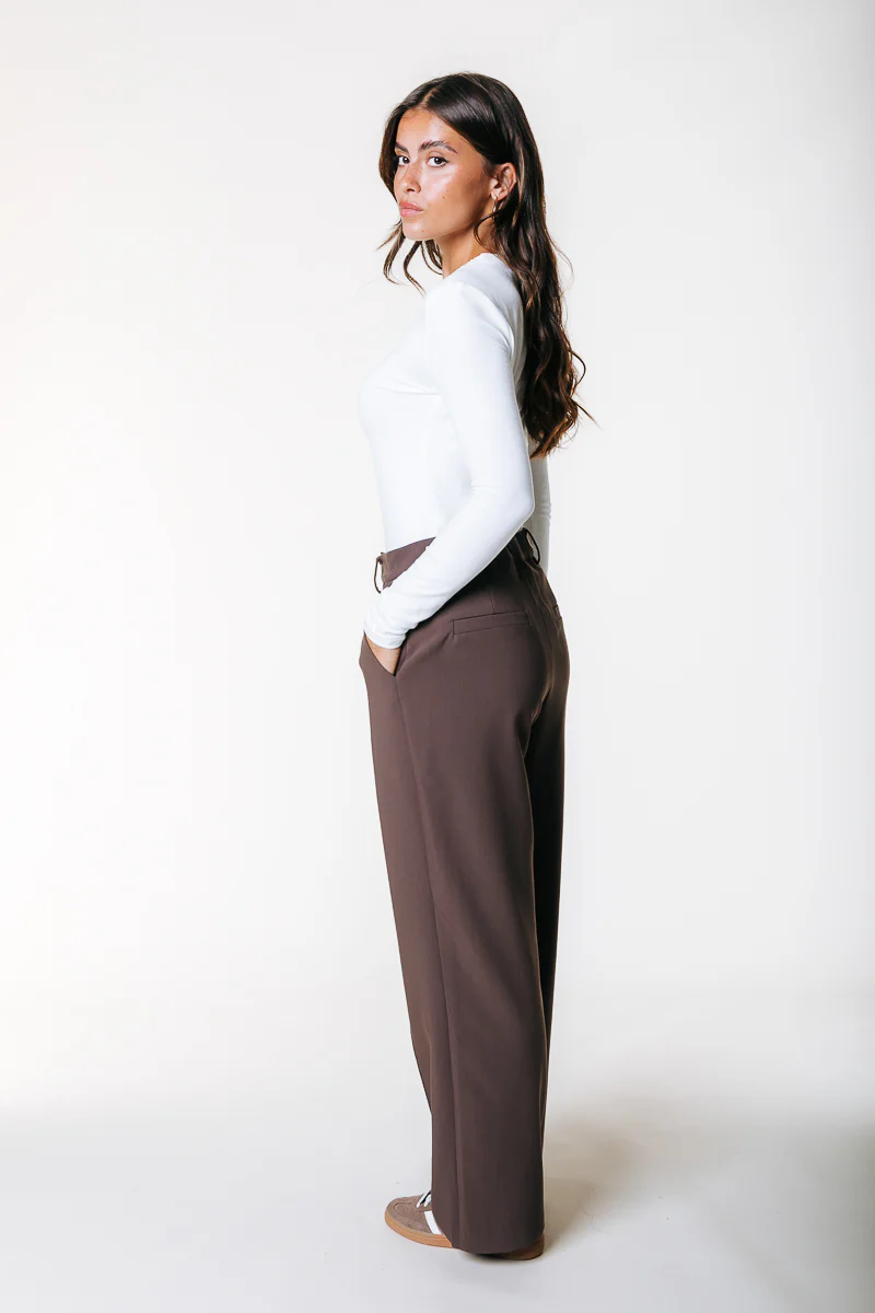Rus Straight Pants | Brown - Image 3