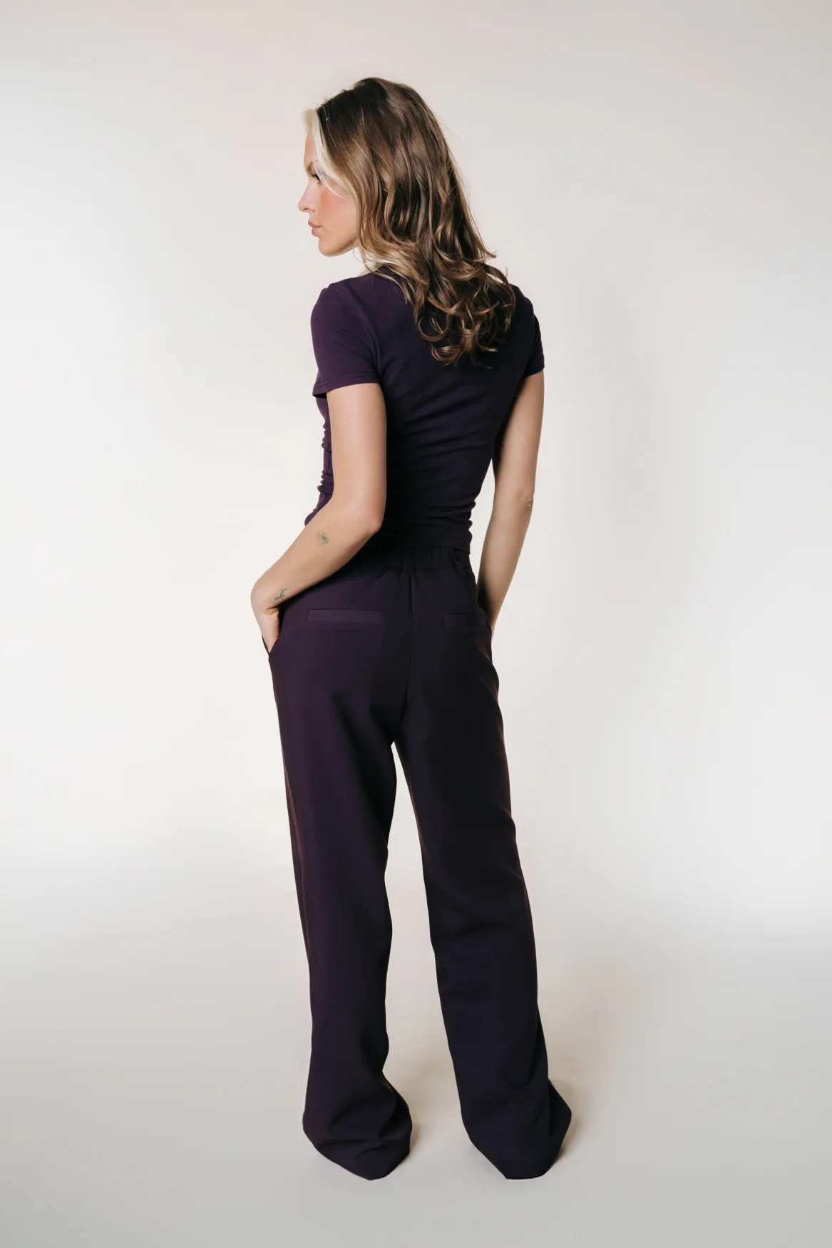 Rus Straight Pants | Dark purple - Image 2