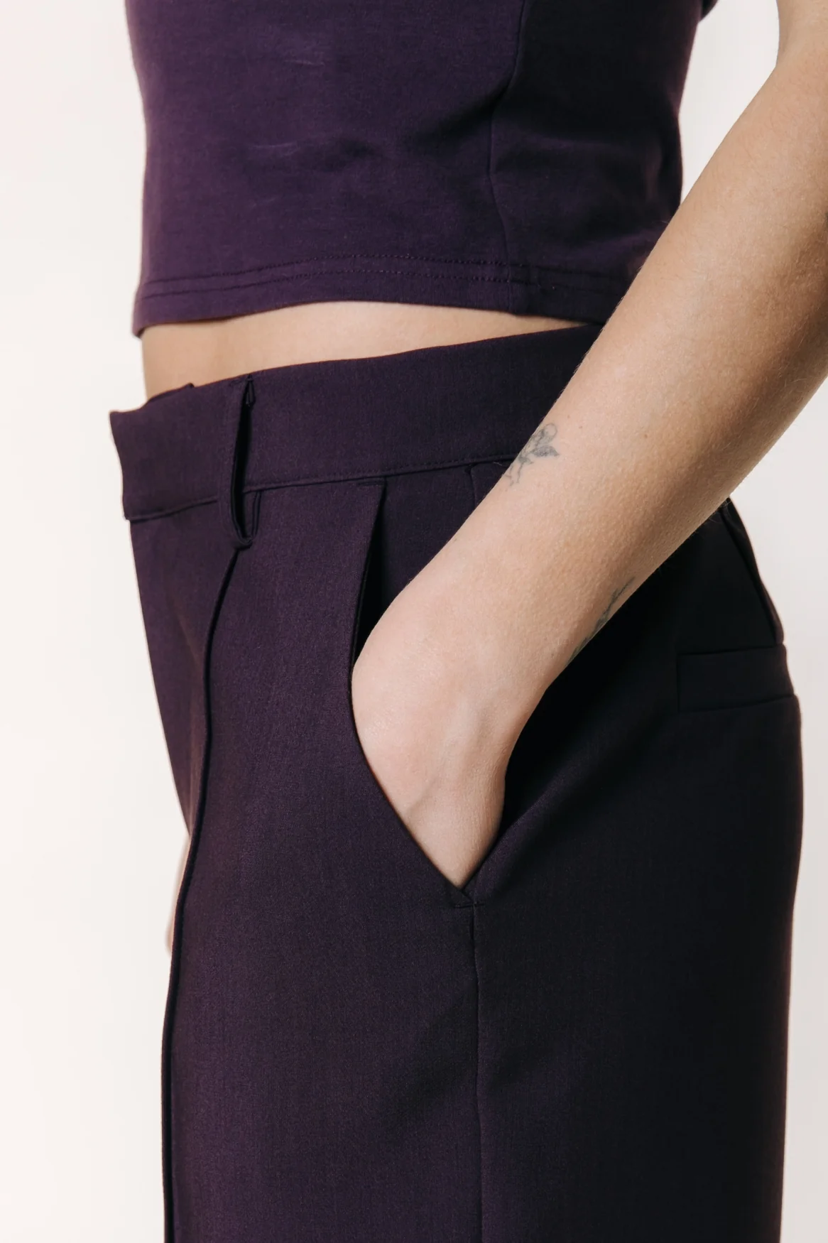 Rus Straight Pants | Dark purple - Image 4