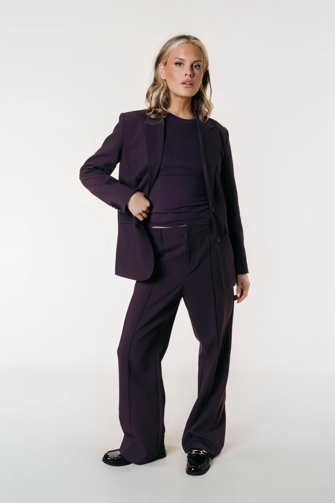 Rus Straight Pants | Dark purple - Image 6