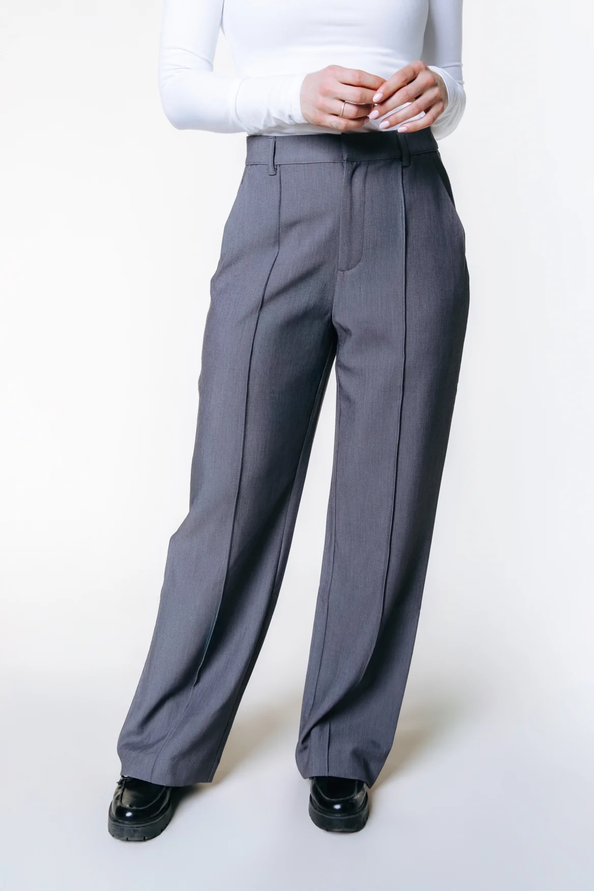 Rus Straight Pants | Grey - Image 4