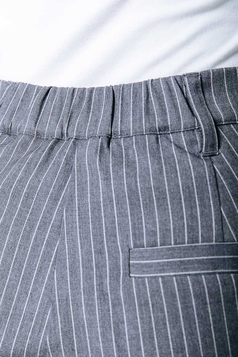 Rus Pinstripe Straight Pants | Dark grey - Image 5