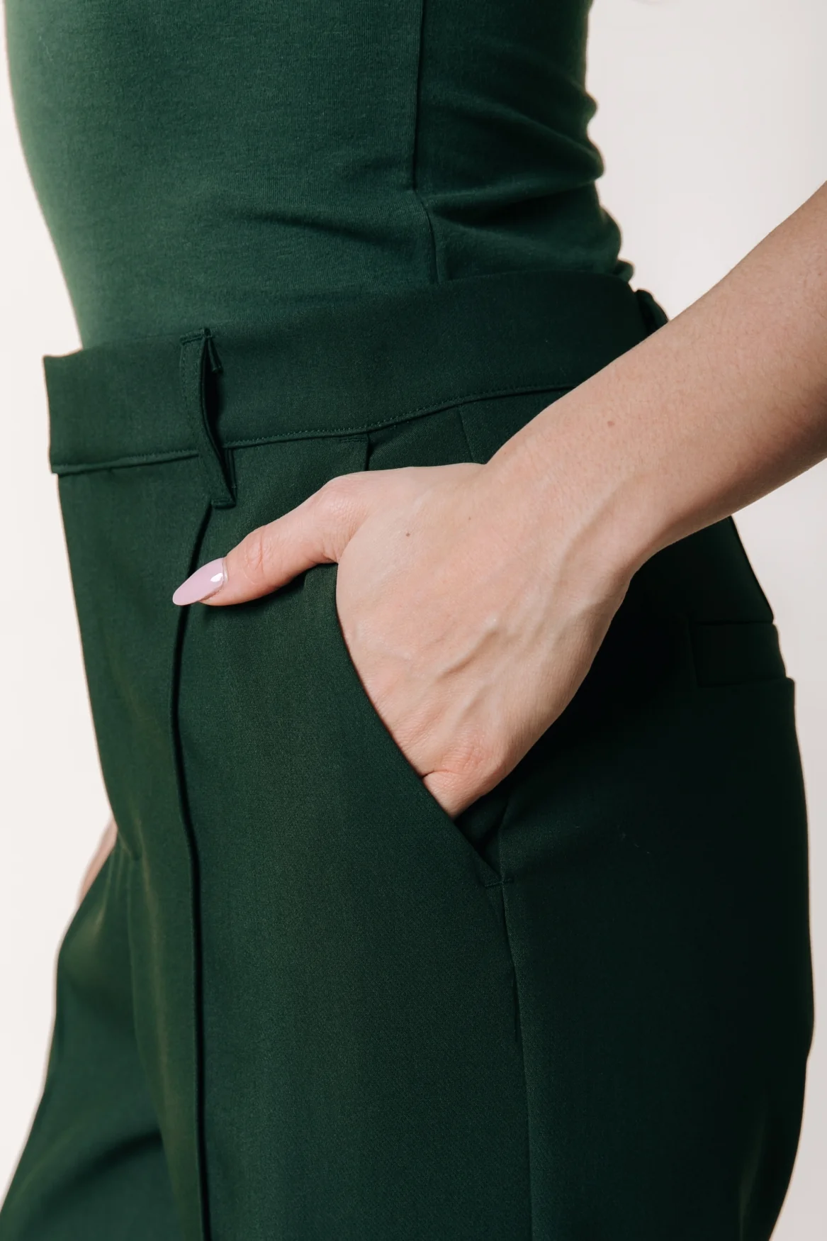 Rus Straight Pants | Dark green - Image 4