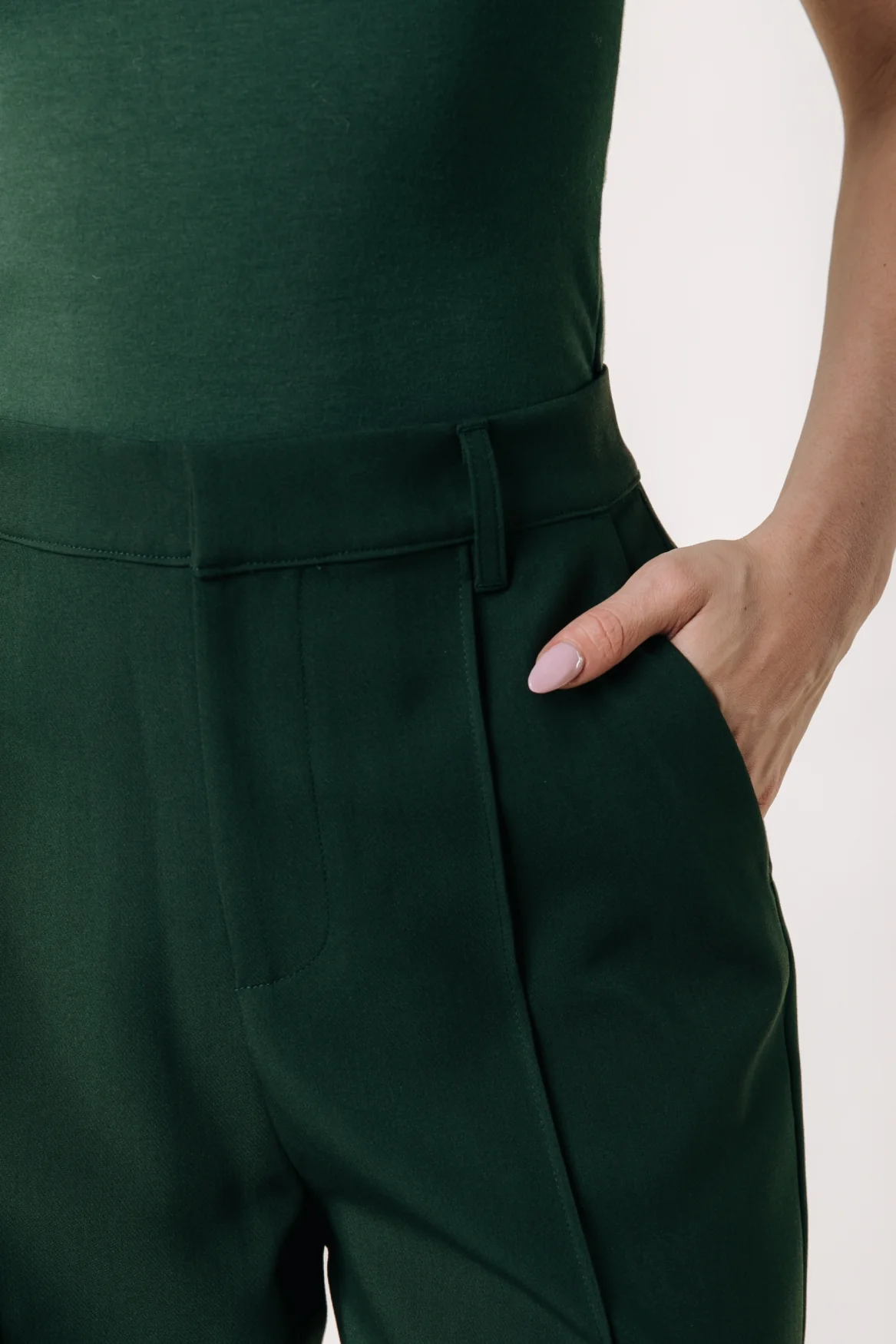 Rus Straight Pants | Dark green - Image 5