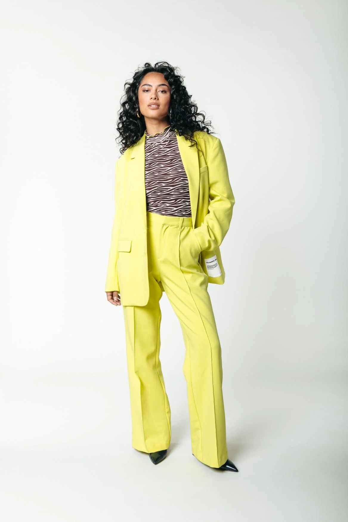 Rus Uni Straight Pants | Neon lime