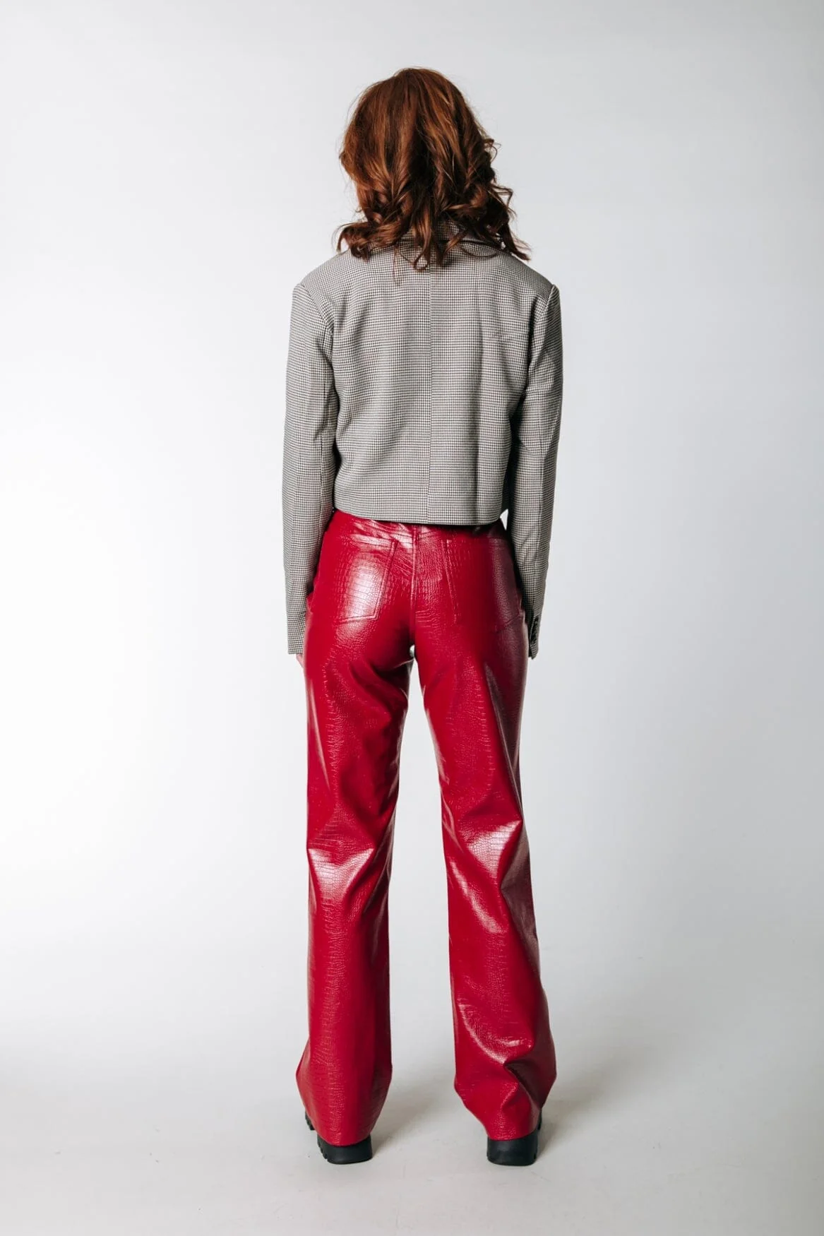 Russy Croco Pants | Red - Image 3