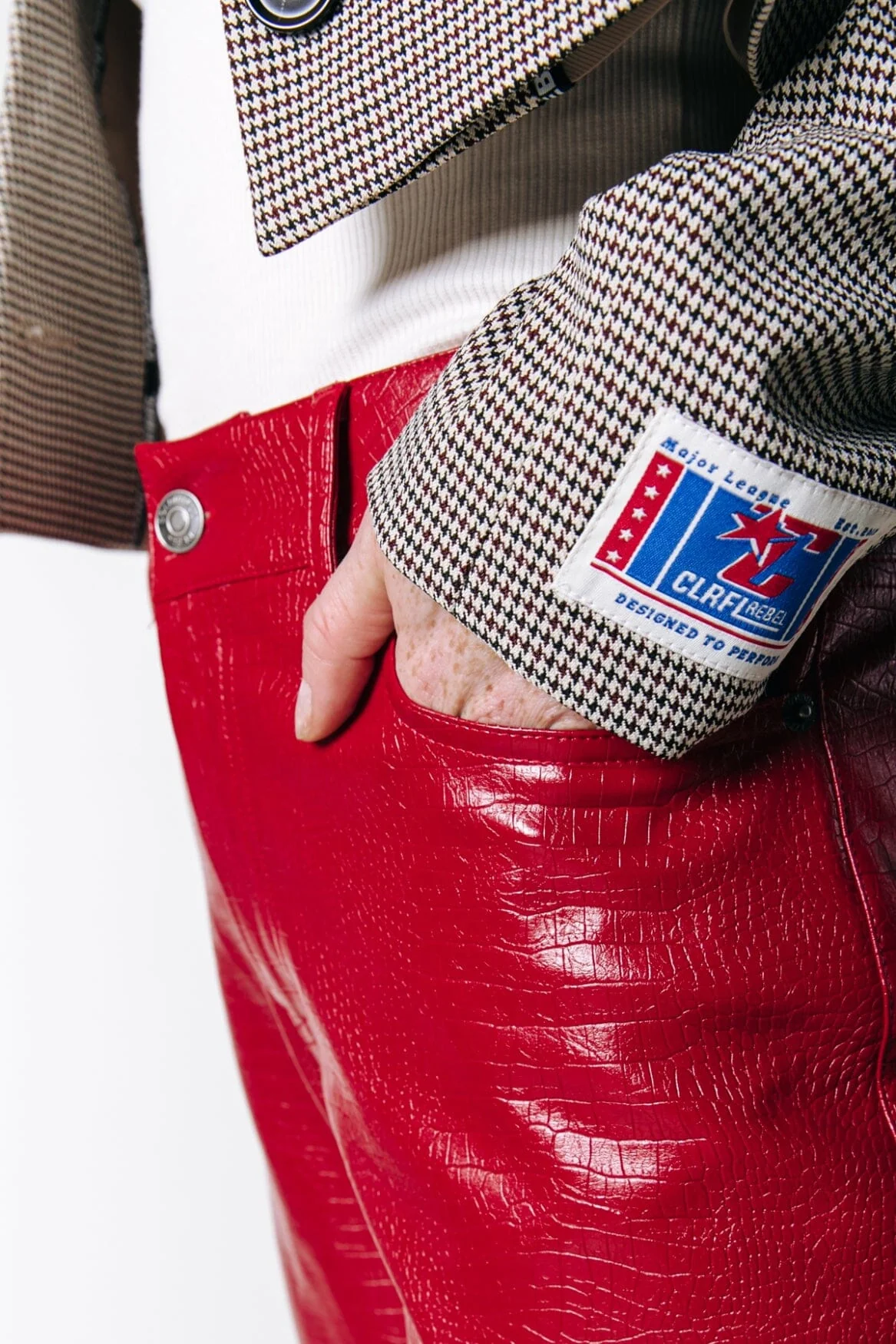 Russy Croco Pants | Red - Image 4