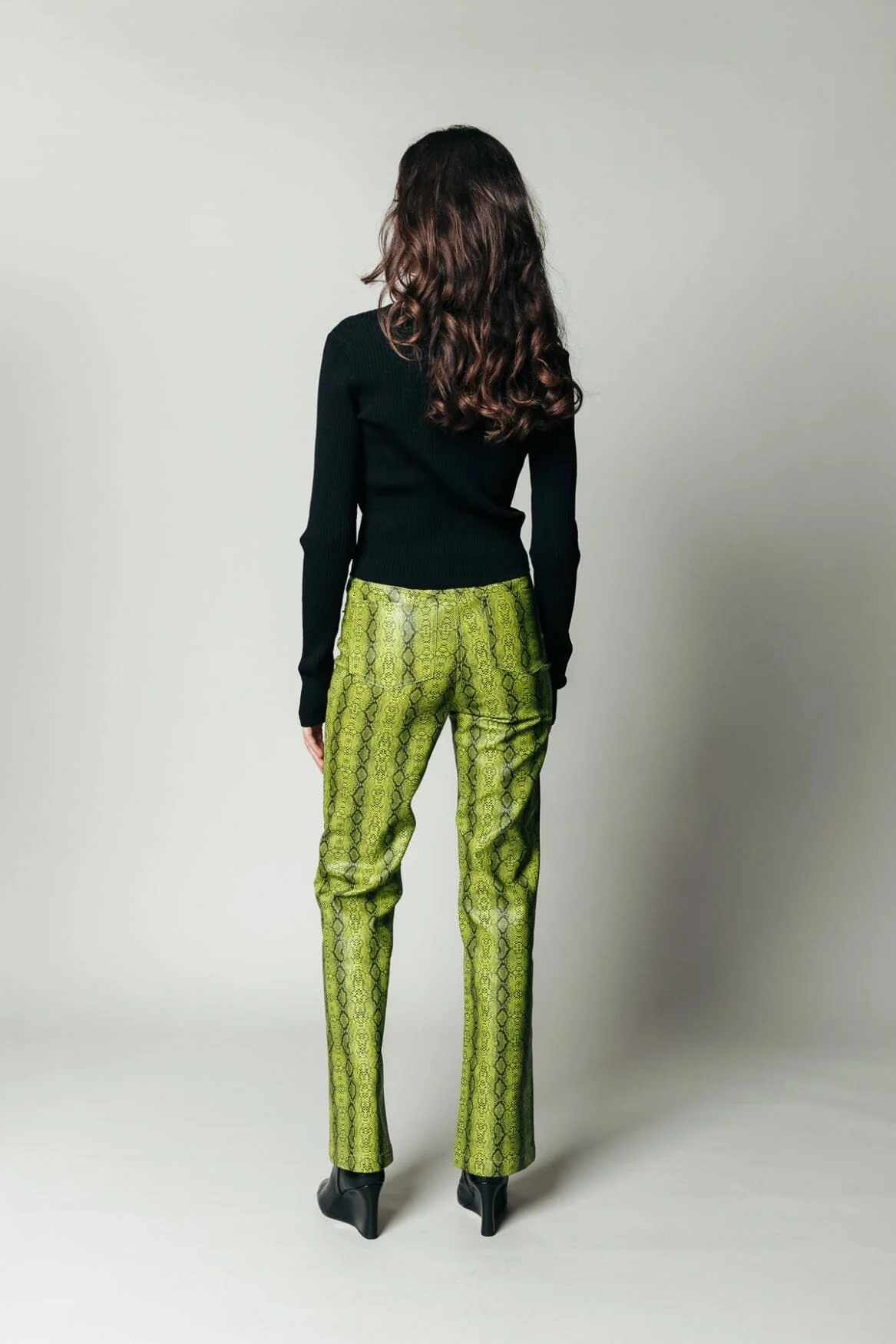 Russy Snake Pants | Neon lime - Image 3