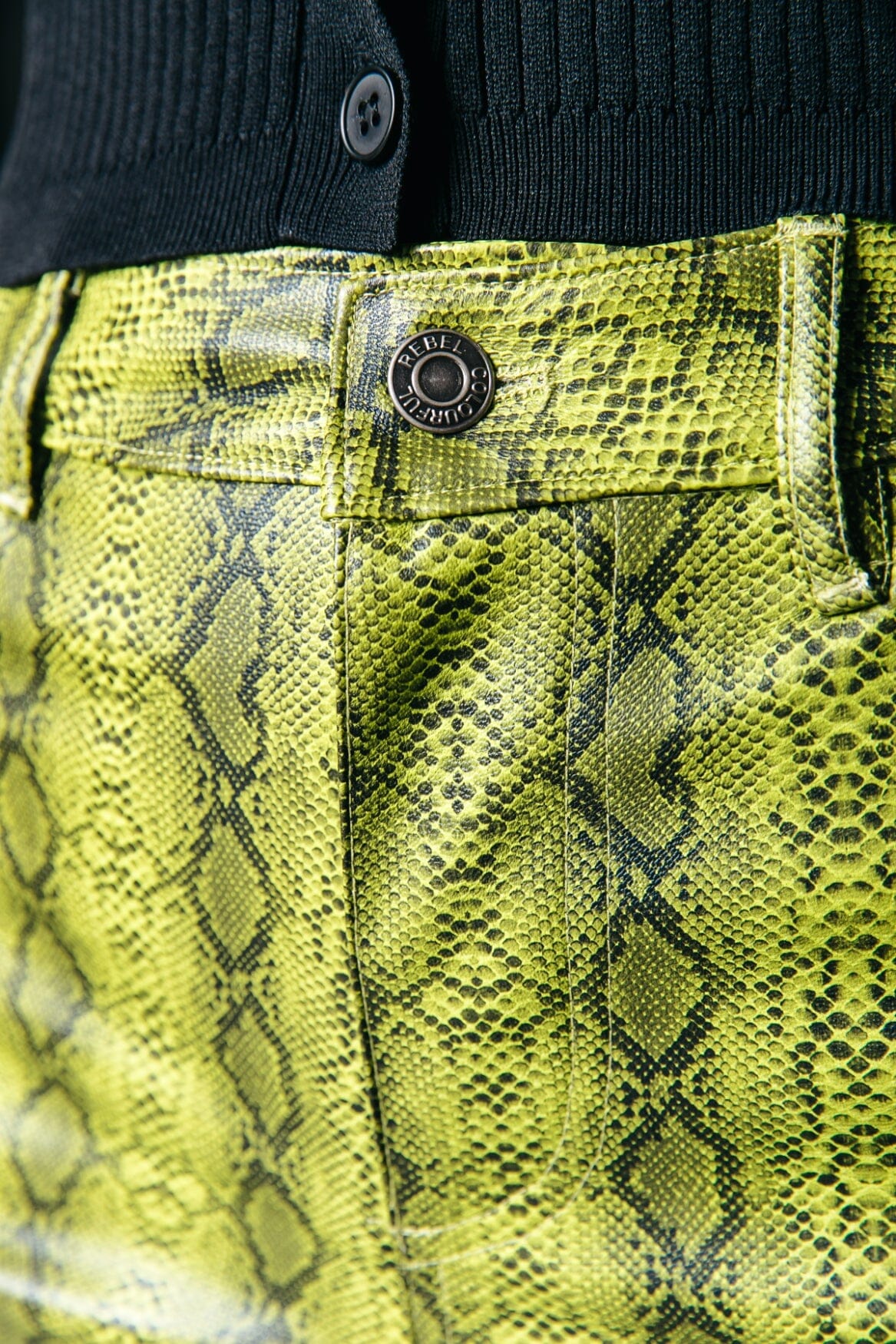 Russy Snake Pants | Neon lime - Image 5