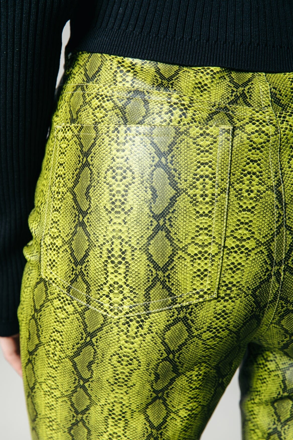 Russy Snake Pants | Neon lime - Image 7