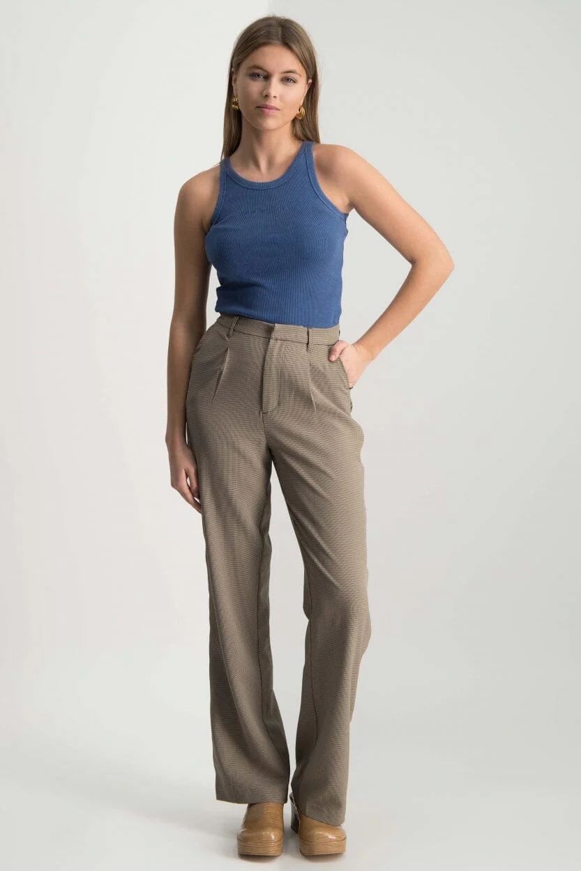 Sachi Rib Tanktop | Brown