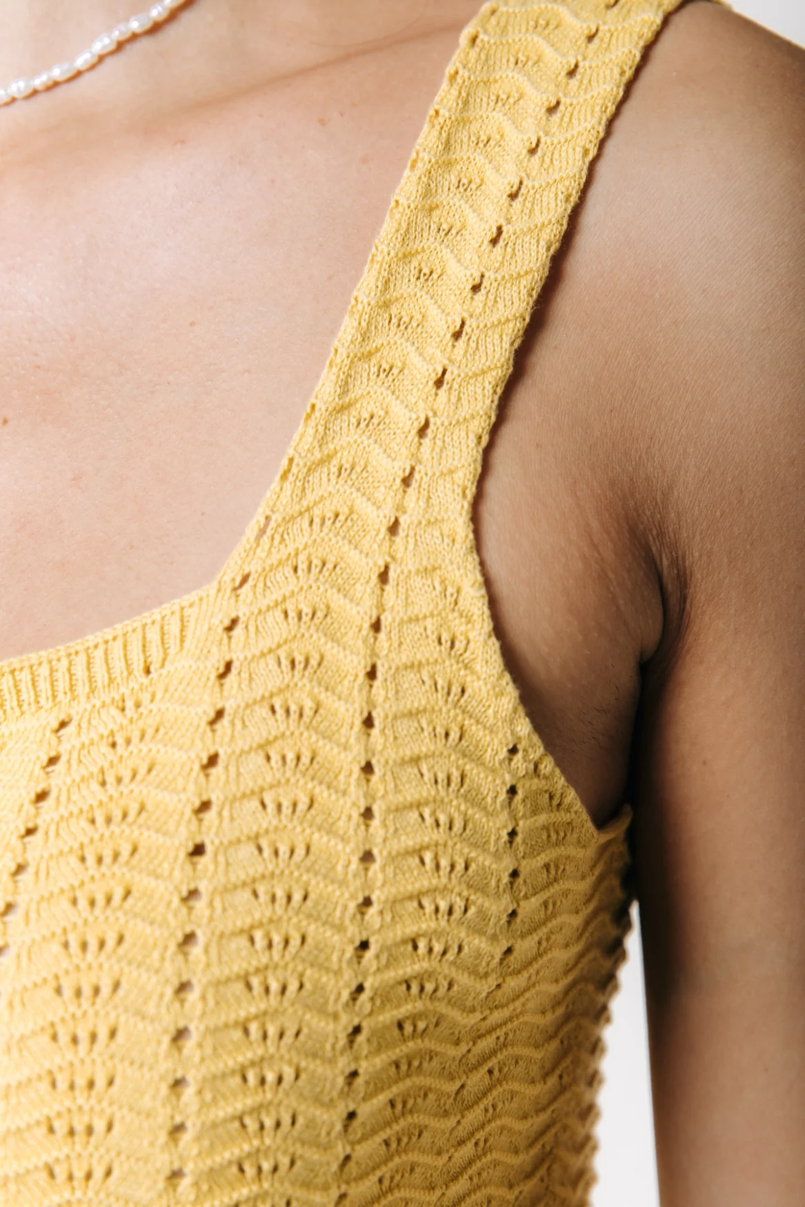 Sisi Crochet Sleeveless Top | Warm yellow - Image 3