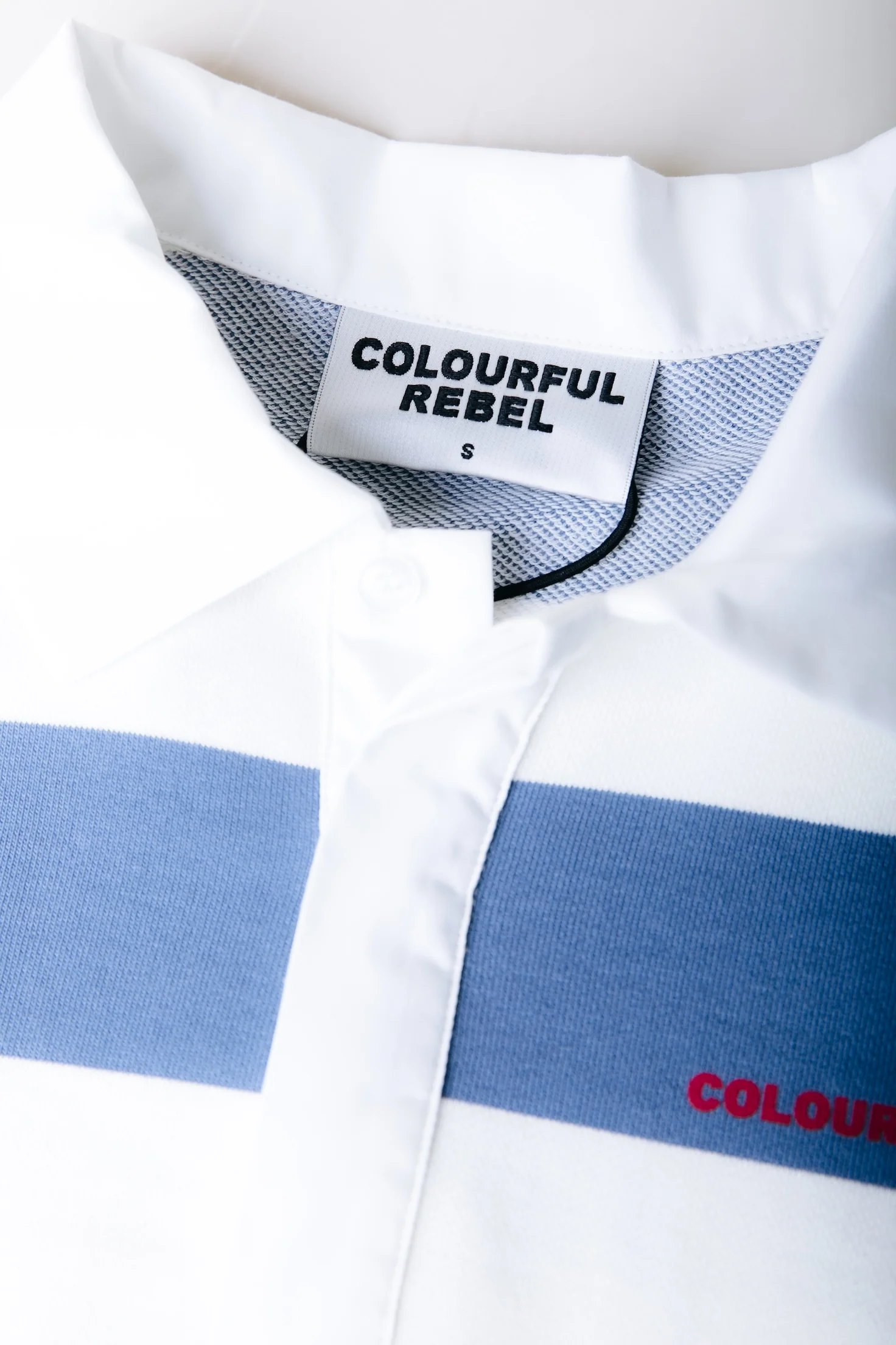 Skyler Striped 33 Polo | Medium blue - Image 3