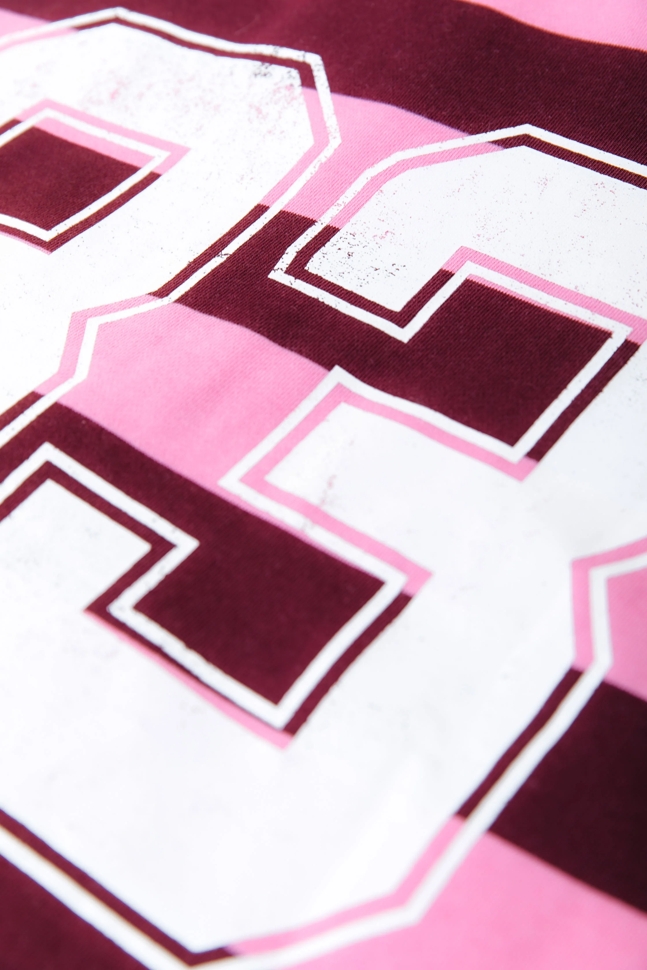 Skyler Striped Boyfriend Polo | Merlot Red - Image 8