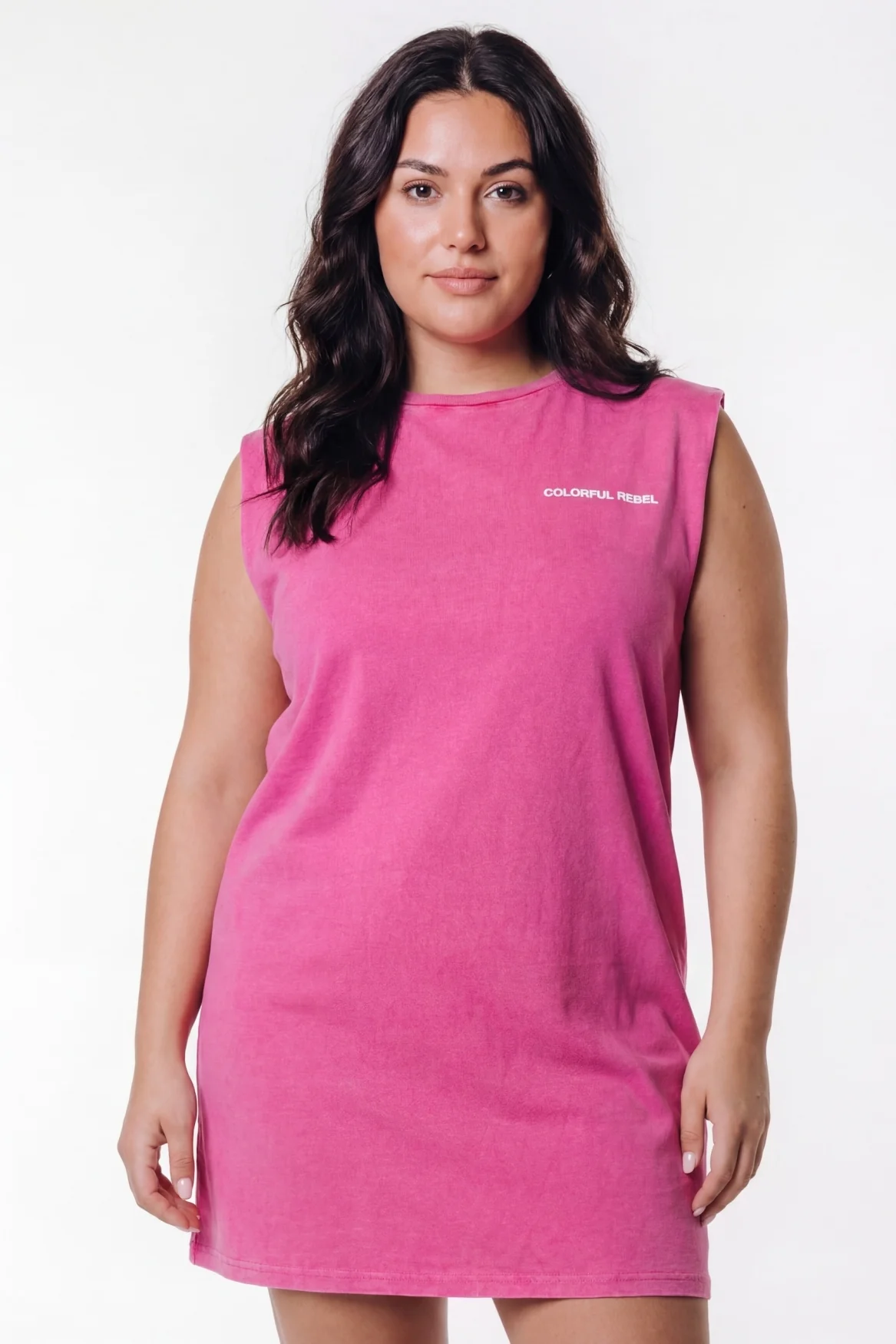Summer Shell Padded Dress | Dark fuchsia - Image 2