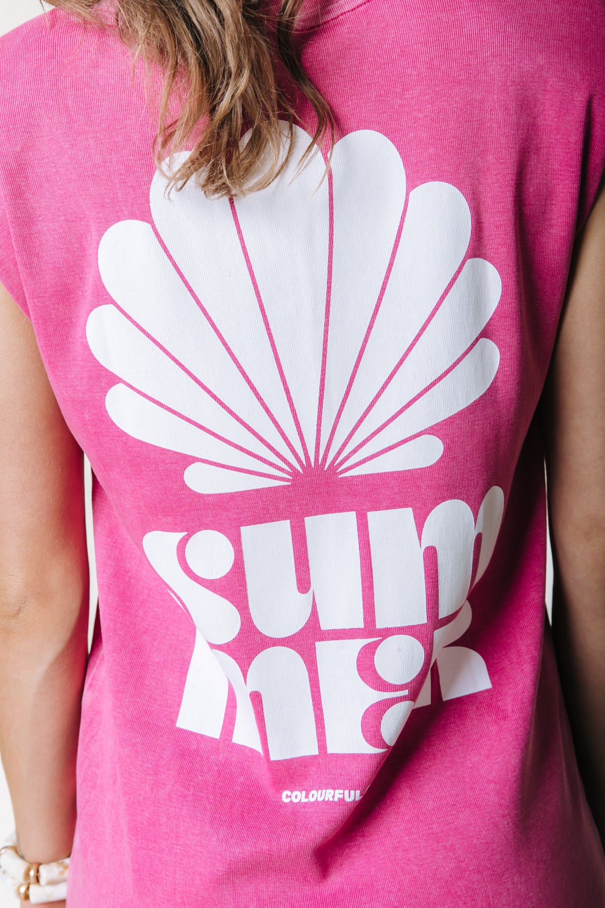 Summer Shell Padded Dress | Dark fuchsia - Image 4