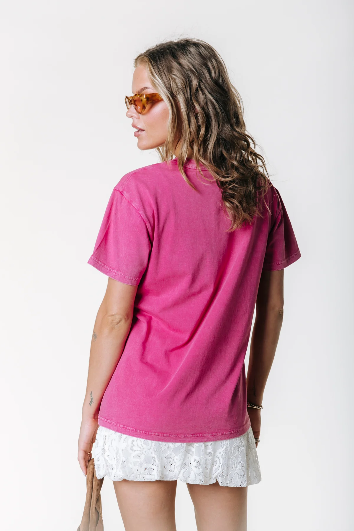 Sunny Days T-shirt | Dark fuchsia - Image 3