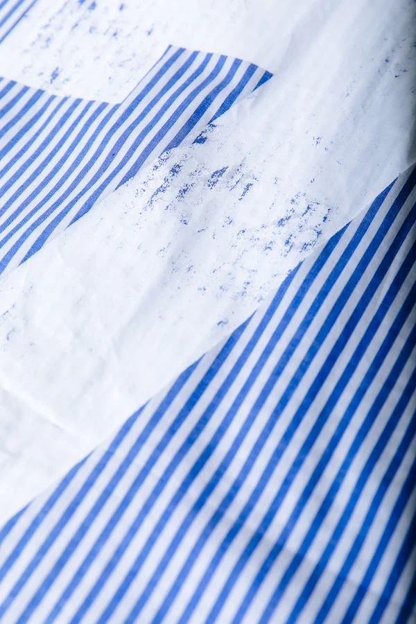 Talia Striped Blouse | White/ Blue - Image 4