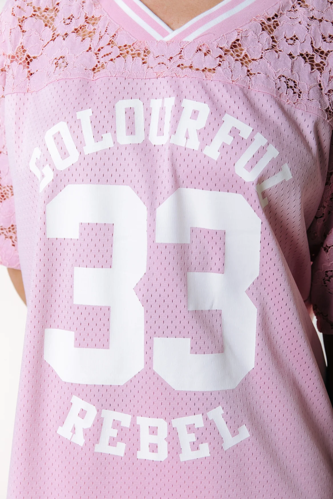 Tayla 33 Football T-shirt | Light pink - Image 5