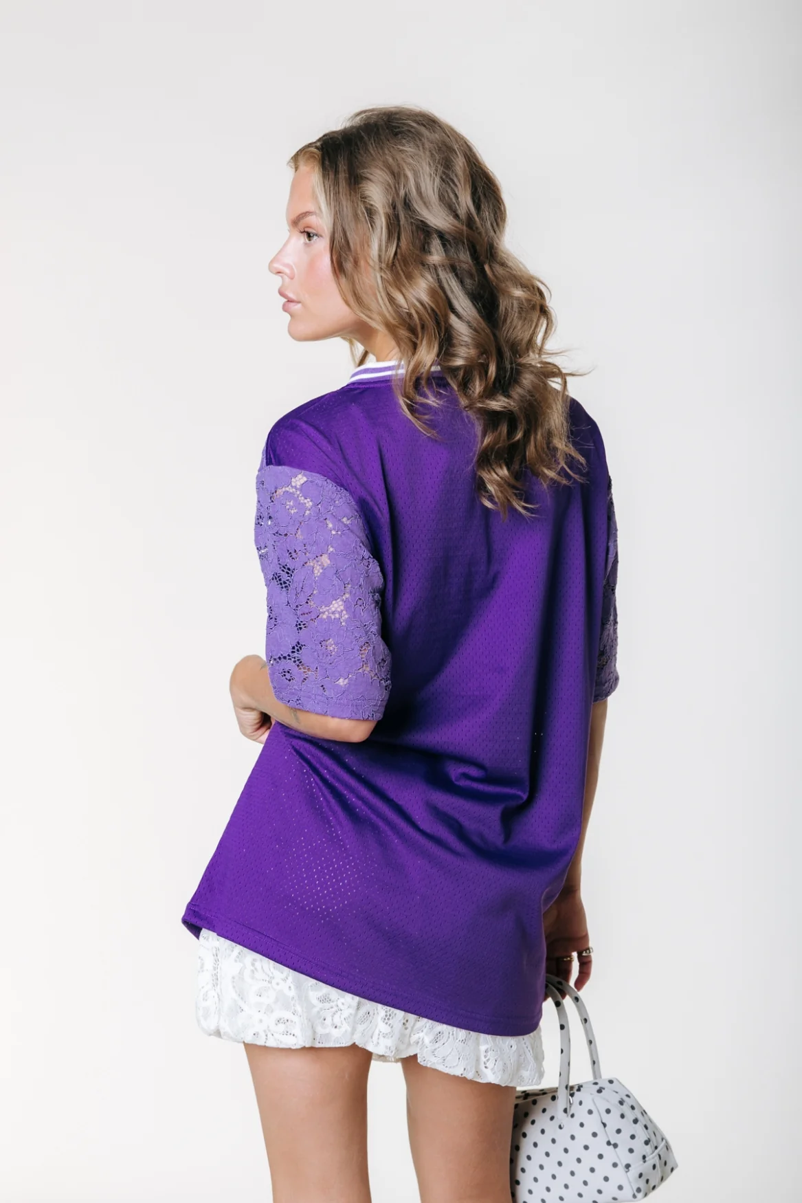 Tayla 37 Football T-shirt | Dark Lavender - Image 2