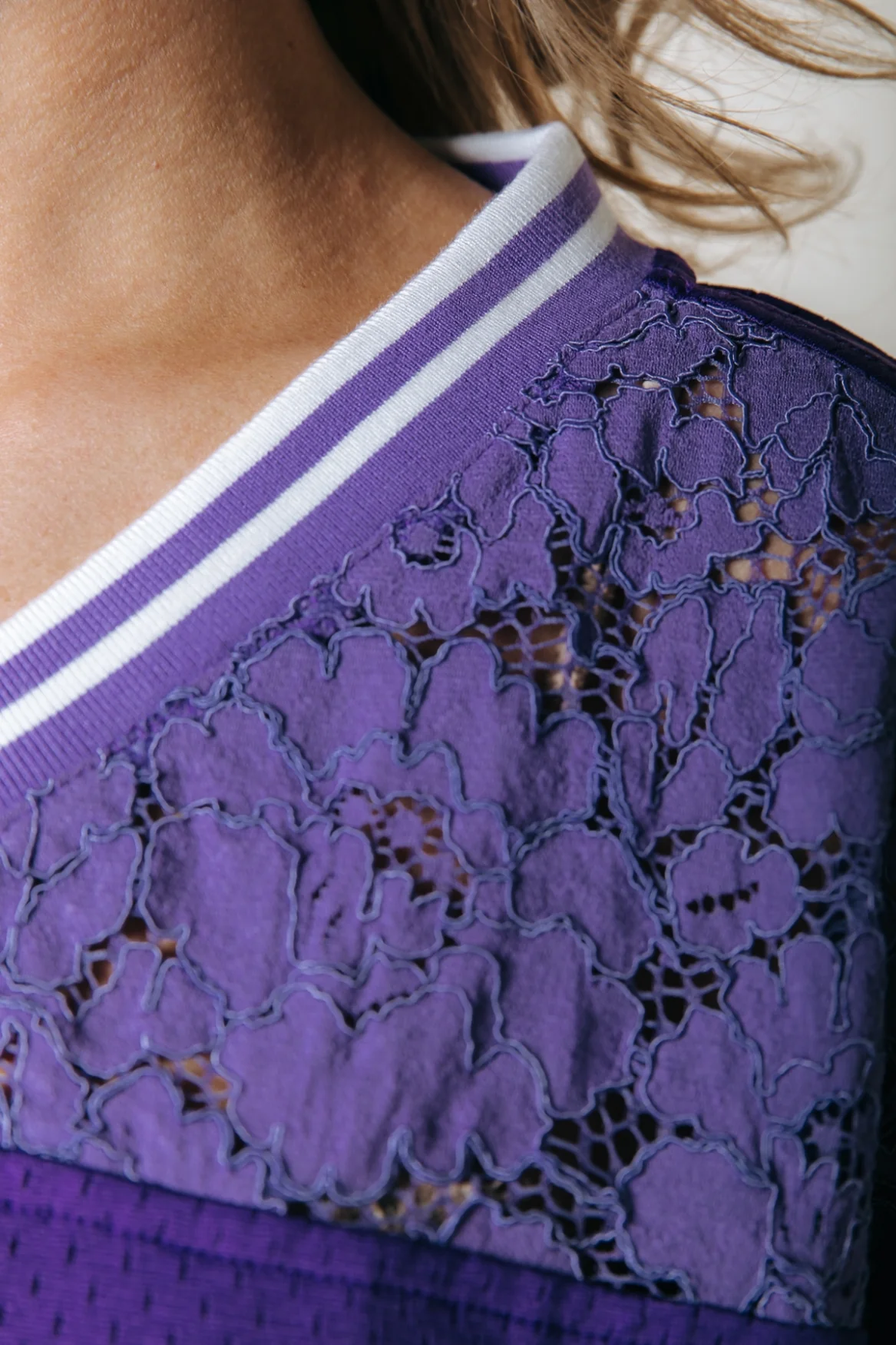Tayla 37 Football T-shirt | Dark Lavender - Image 3