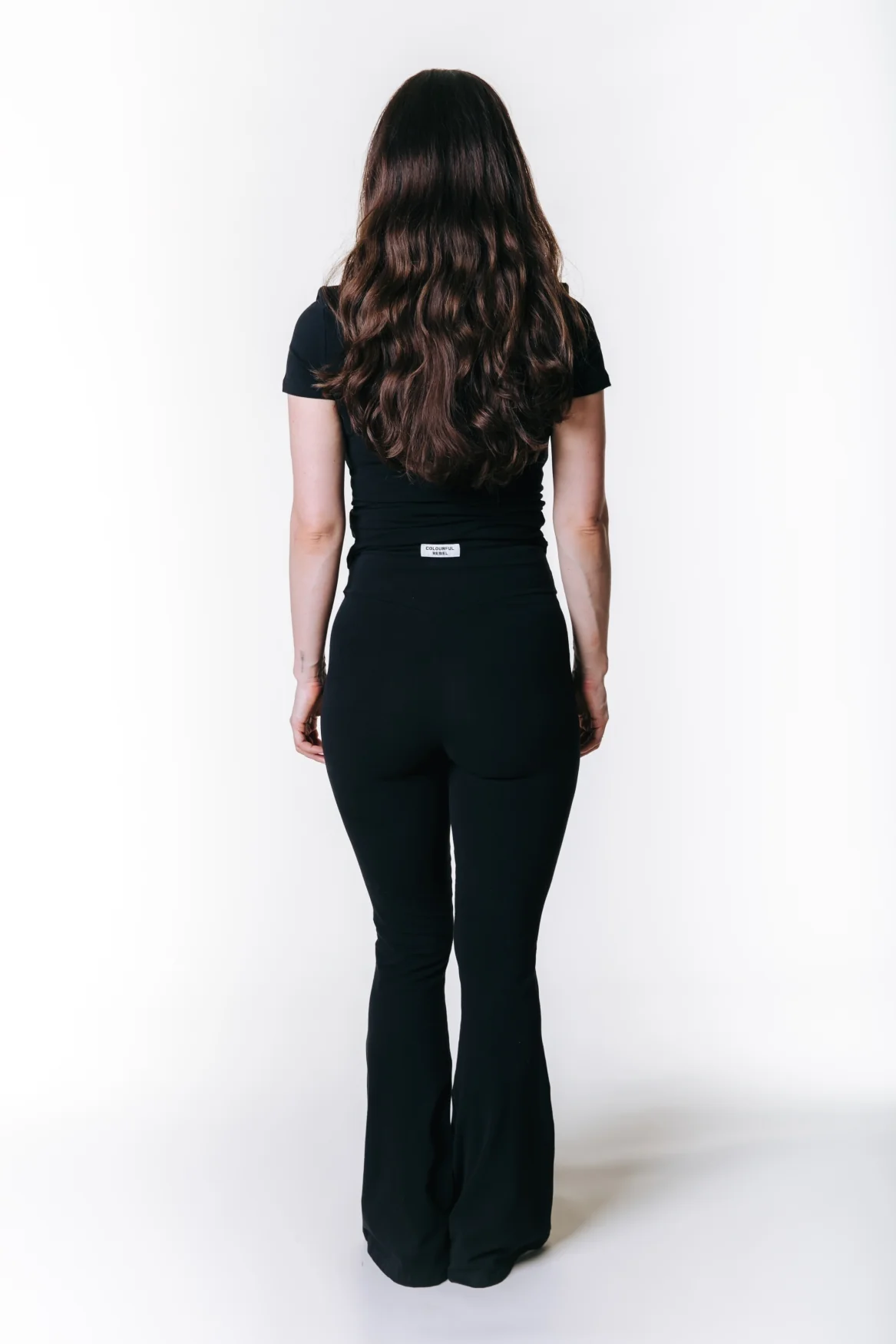 Fitted Flare Pants | Black - Image 4
