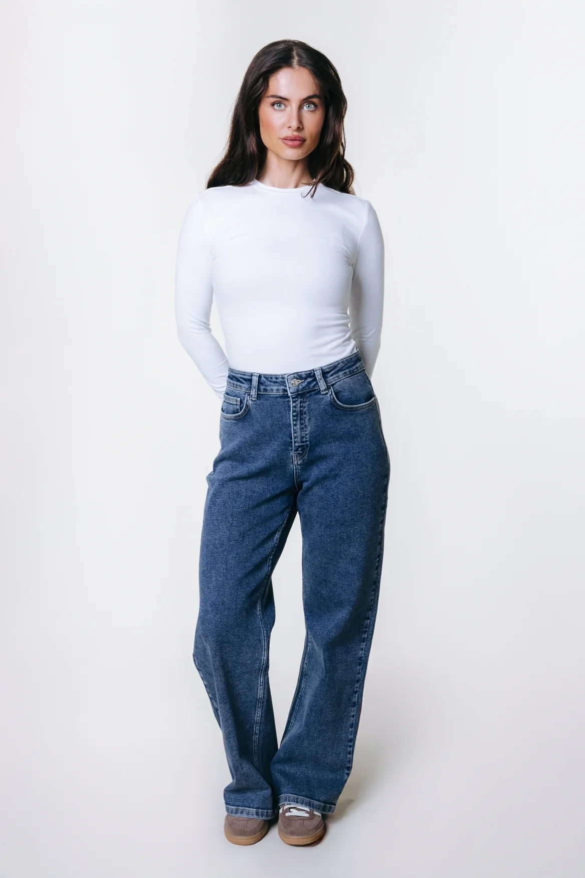 Fitted Longsleeve Top | Optic white - Image 5