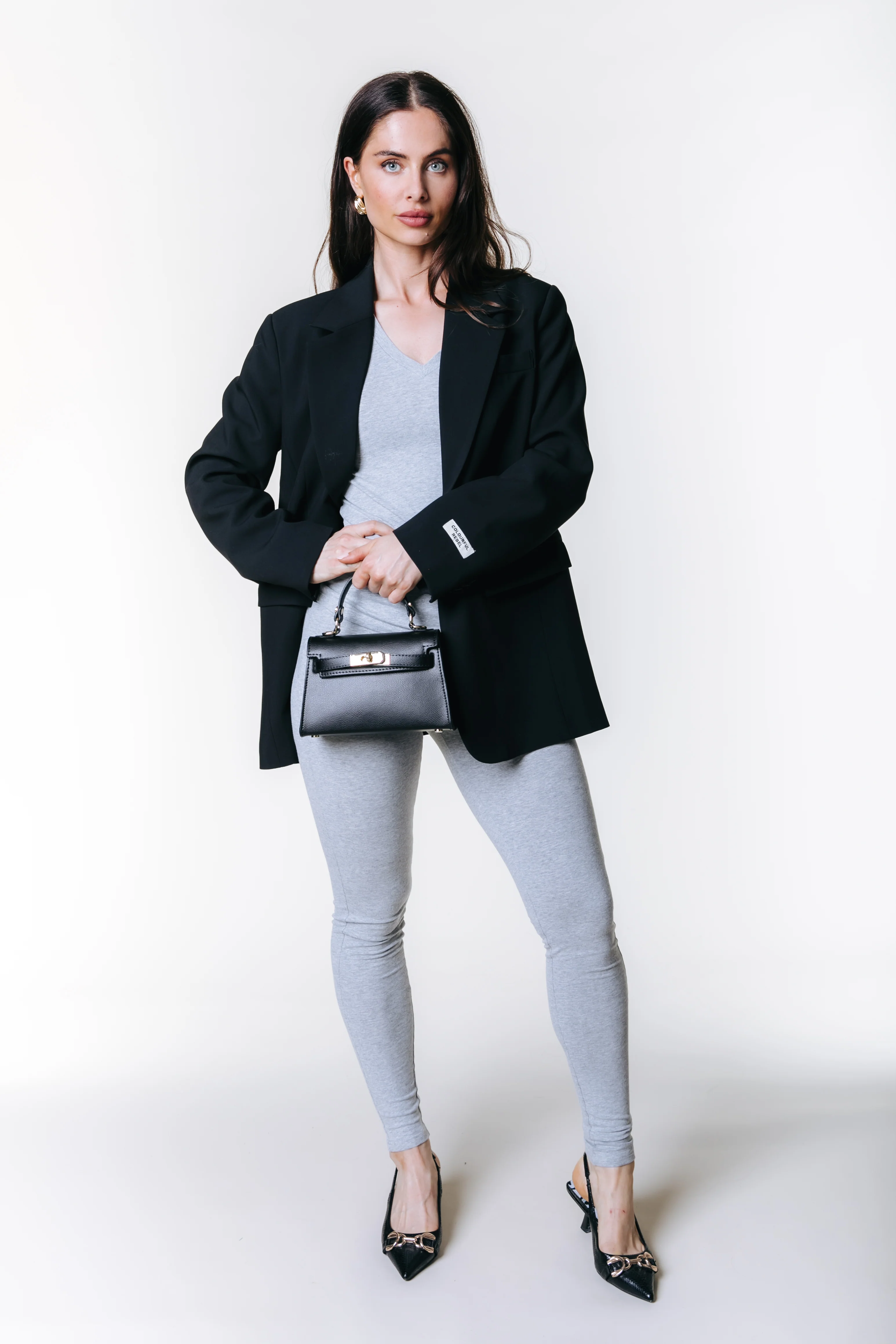 Fitted Pants | Medium grey melange - Image 5