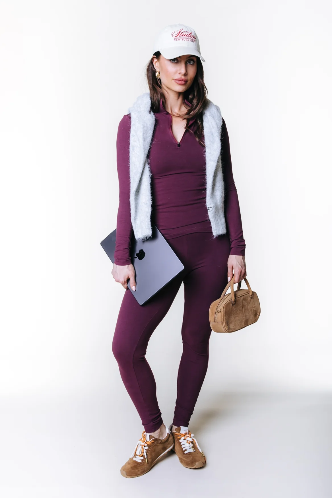 Fitted Pants | Merlot Red - Image 3