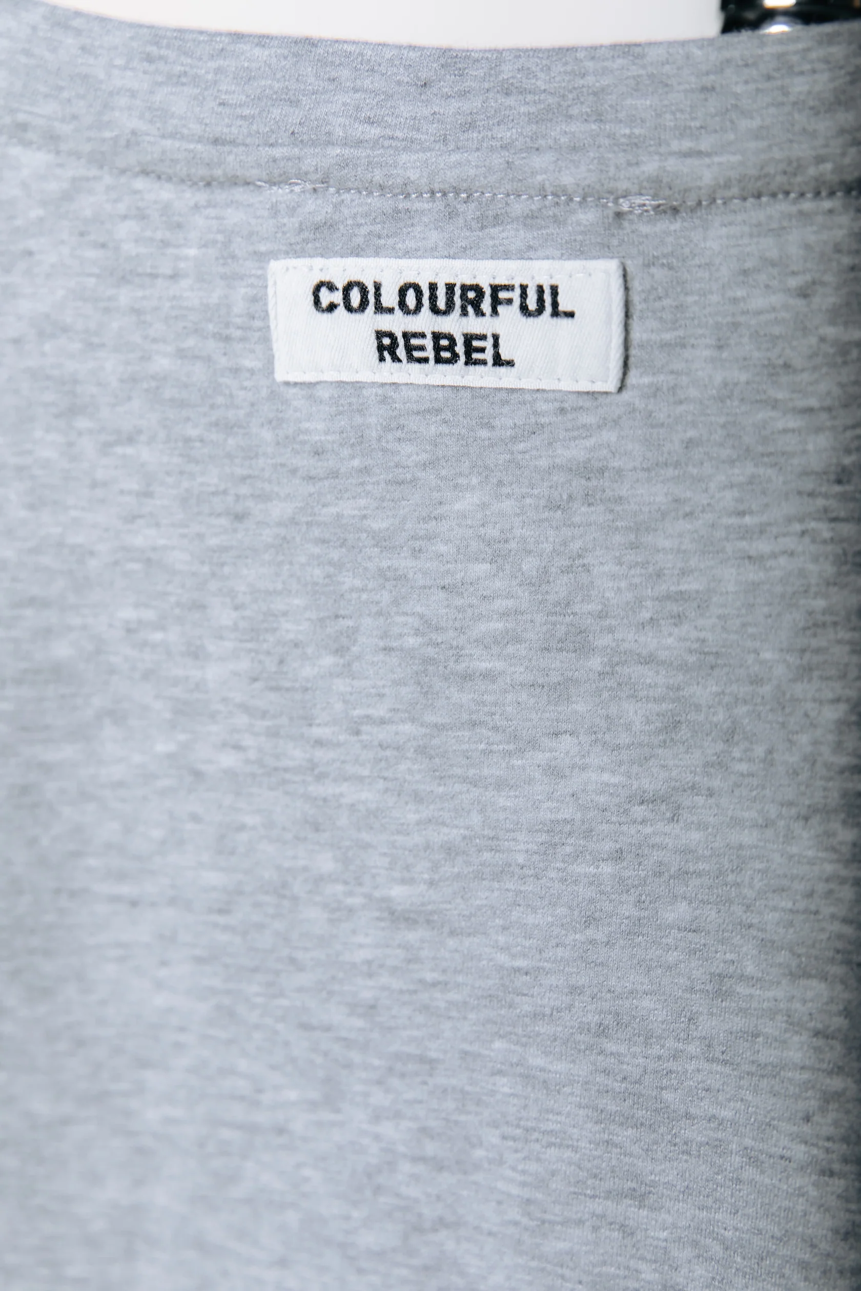 Fitted T-shirt | Medium grey melange - Image 6