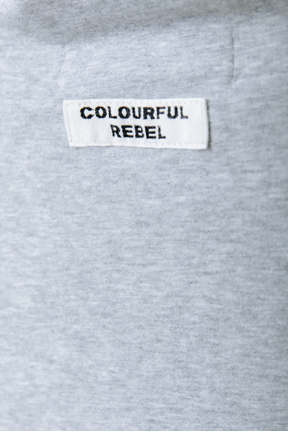 Fitted Turtleneck Top | Medium grey melange - Image 6