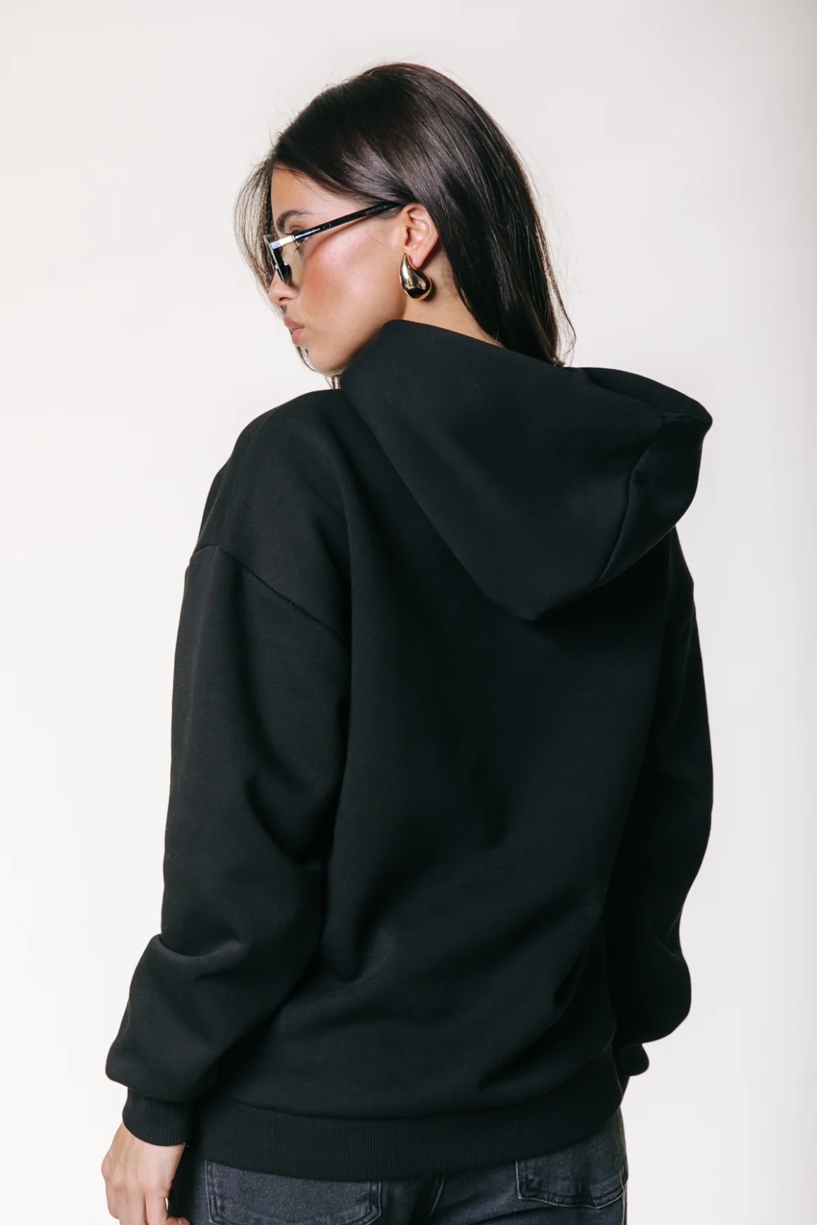 Label Hoodie | Black - Image 3