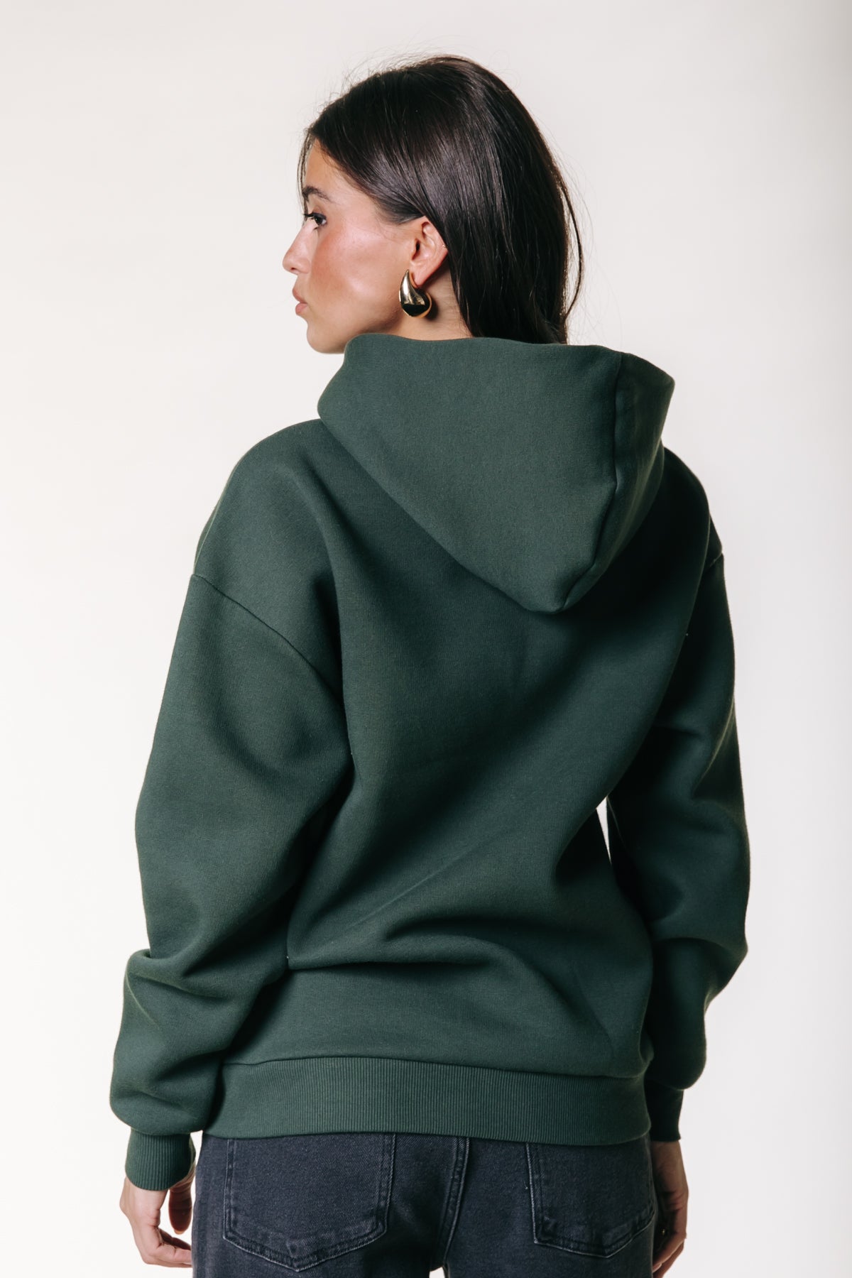 Label Hoodie | Dark green - Image 3