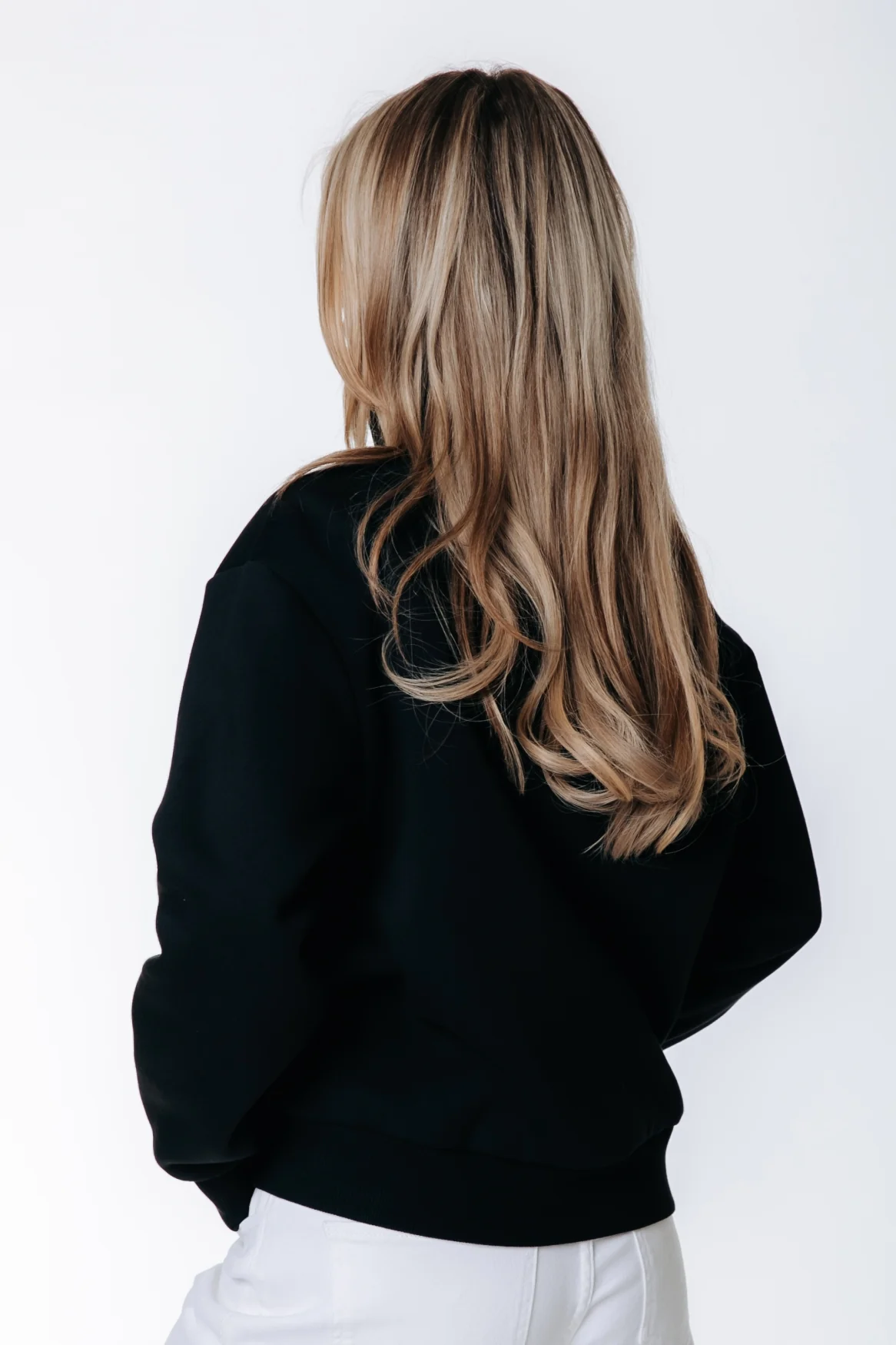 Label Zip Sweat | Black - Image 3