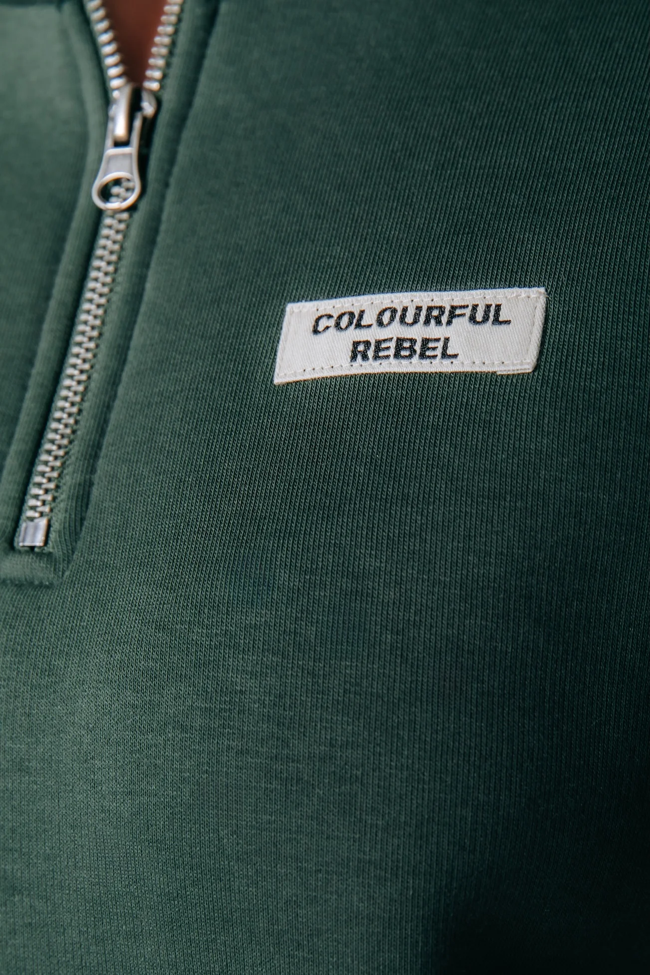 Label Zip Sweat | Dark green - Image 4