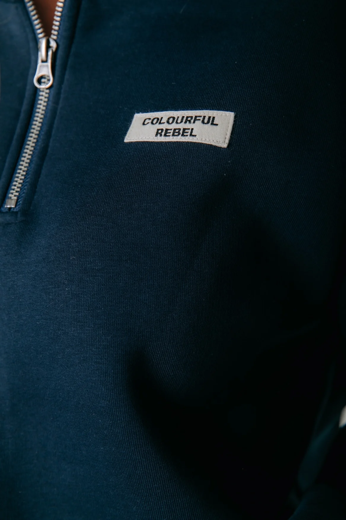 Label Zip Sweat | Dark Navy - Image 4