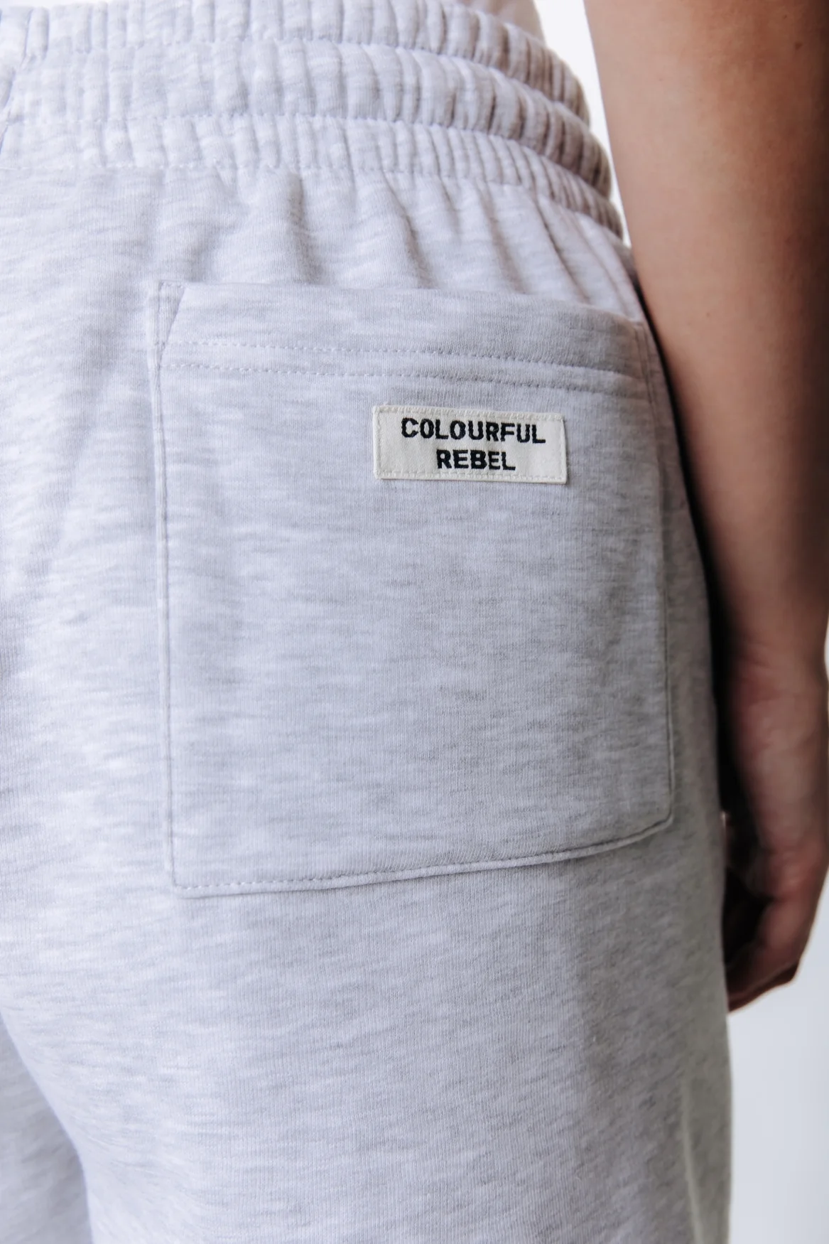 Label Sweatshorts | Light grey melange - Image 5