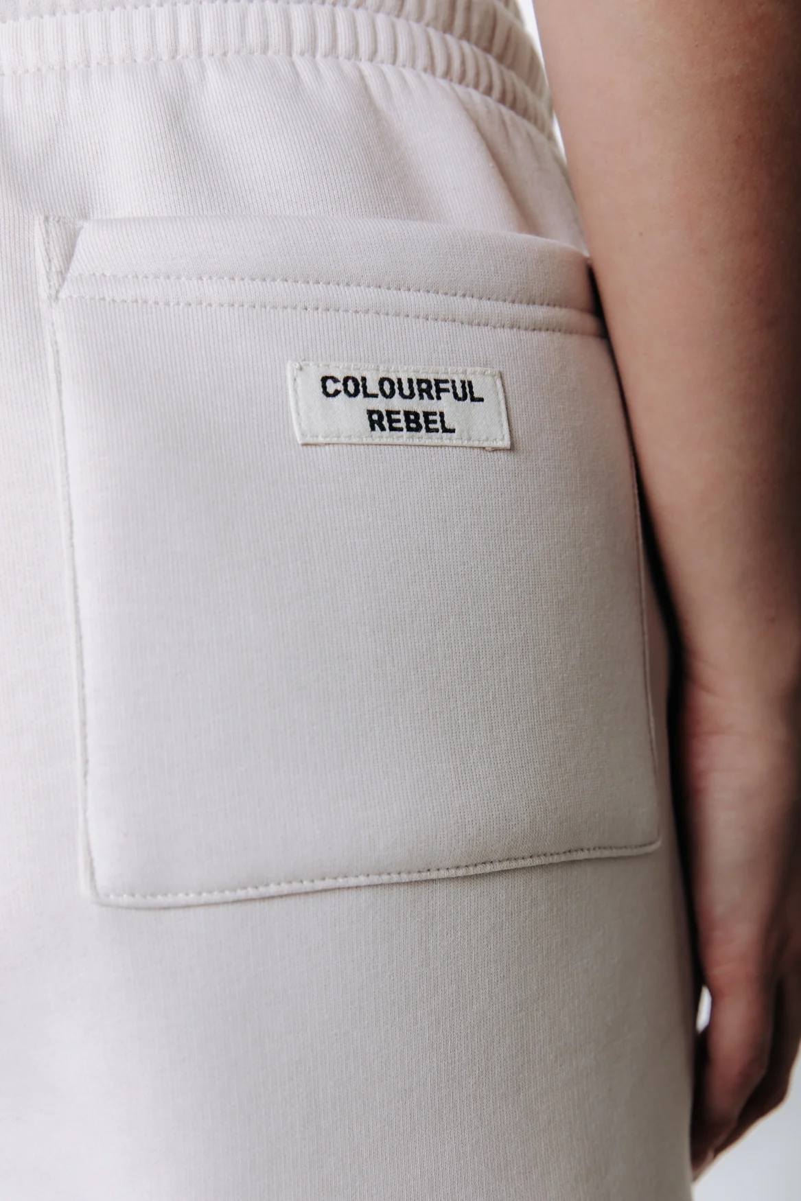 Label Sweatshorts | Stone - Image 4