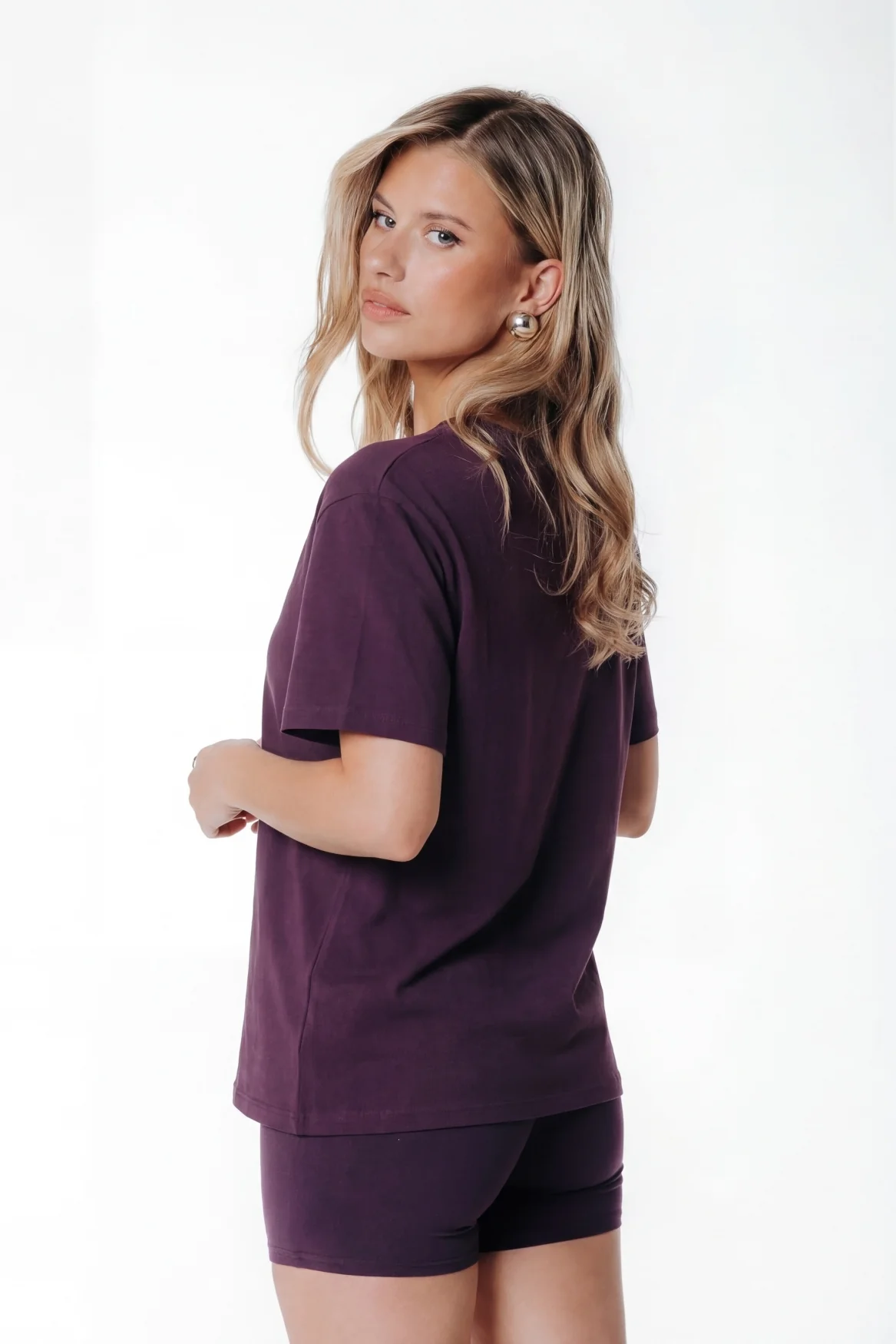 Label T-shirt | Dark purple - Image 2