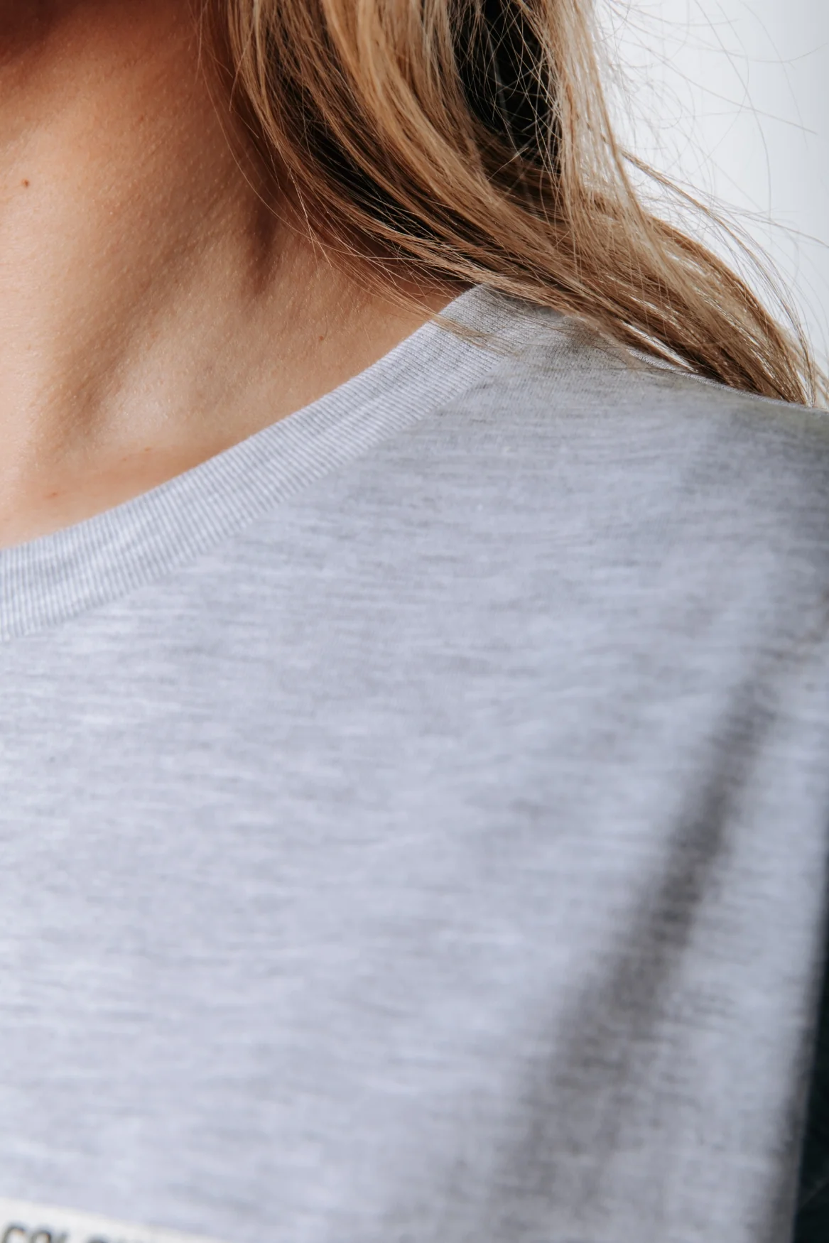 Label T-shirt | Light grey melange - Image 5
