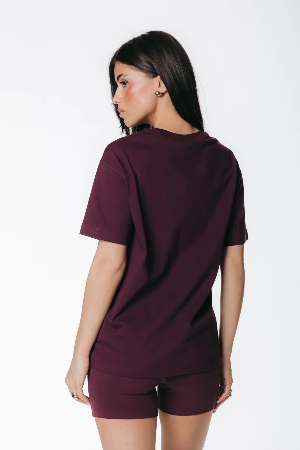 Label T-shirt | Merlot Red - Image 4