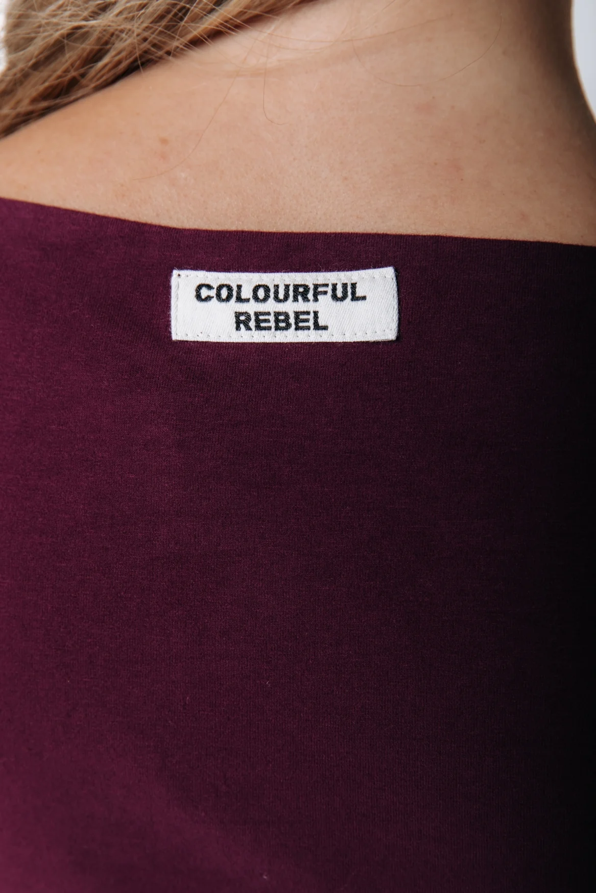 Fitted Boatneck Top | Merlot Red - Image 4