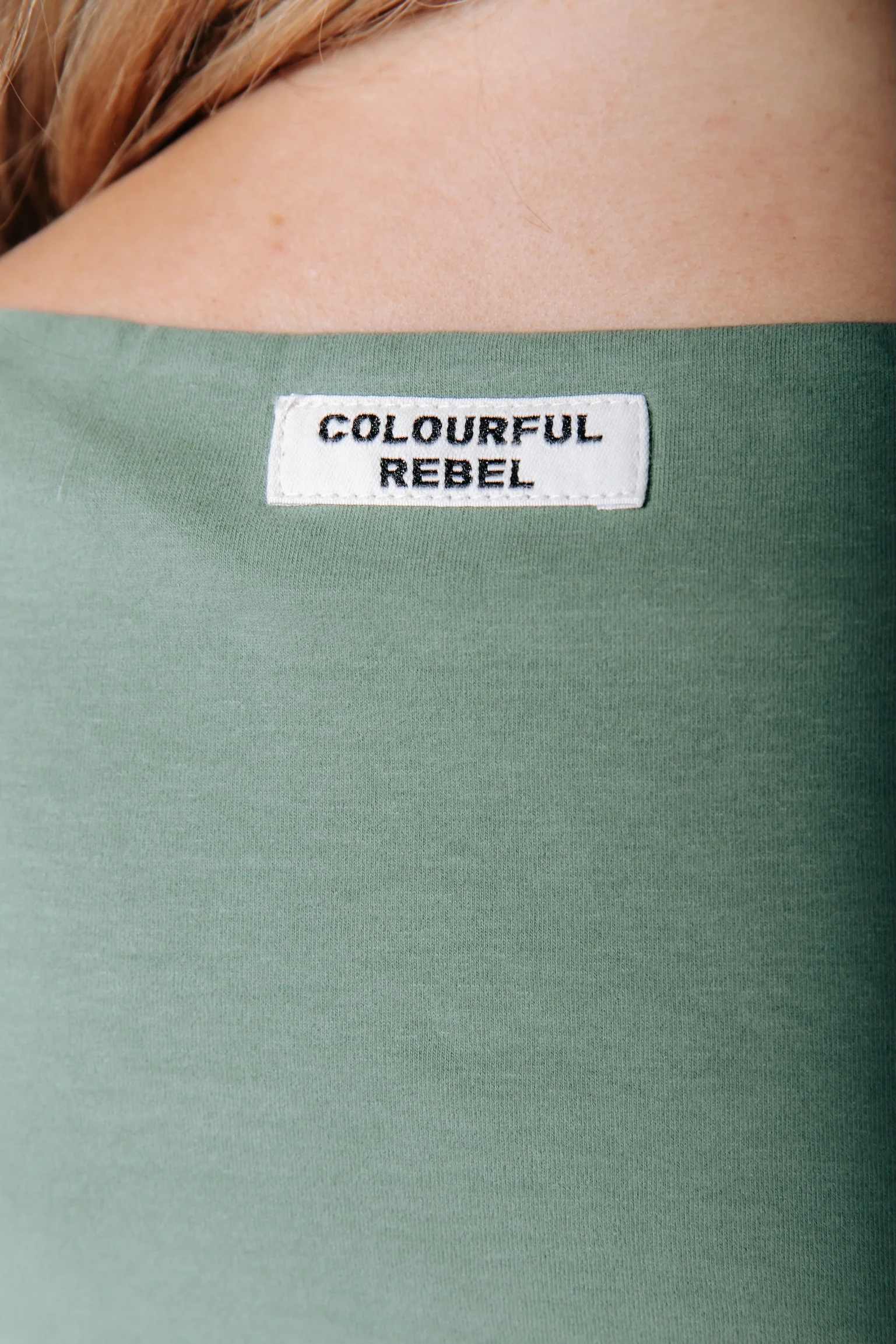 Fitted Boatneck Top | Olive Green - Image 5