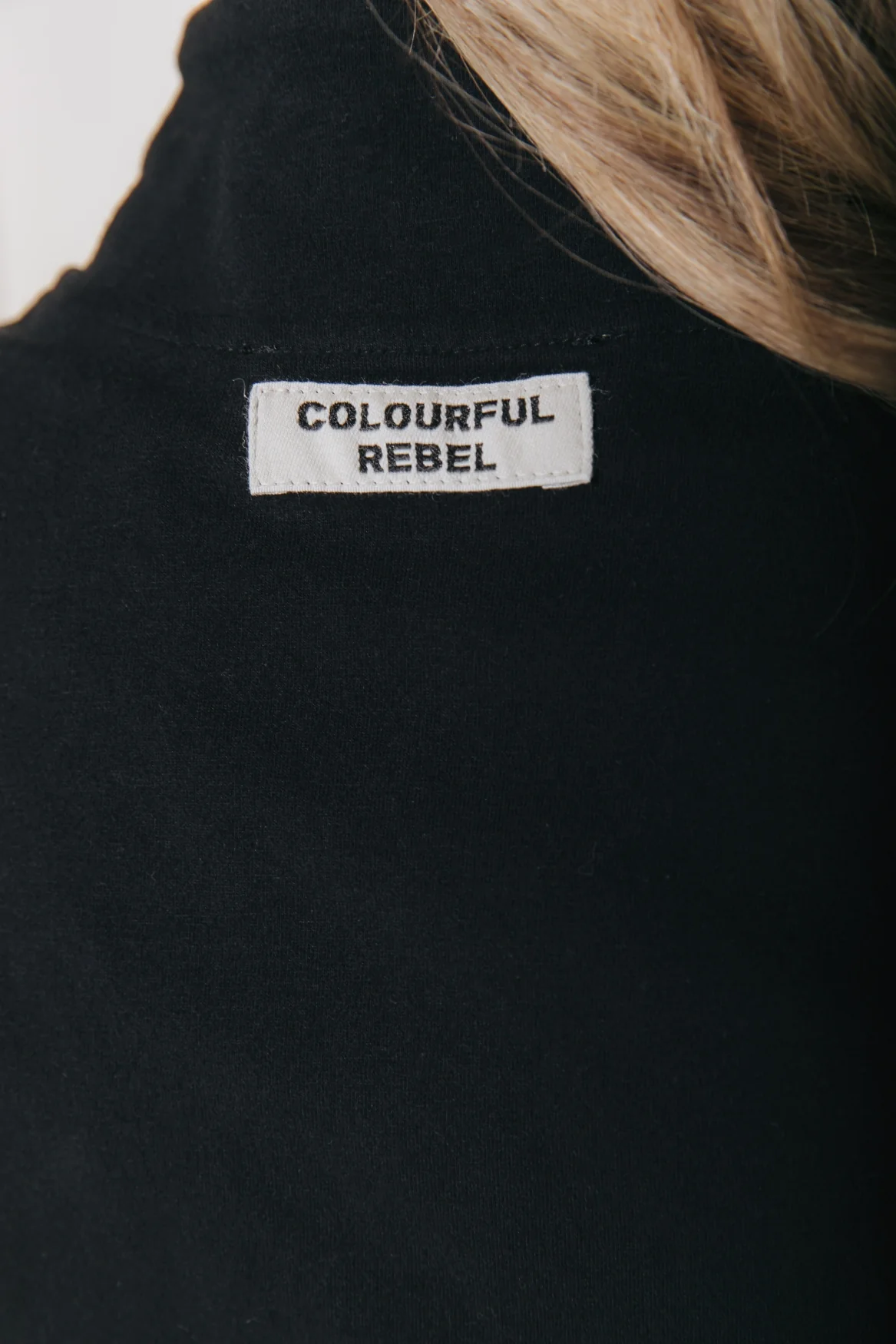 Fitted Full Zip Top | Black - Image 6